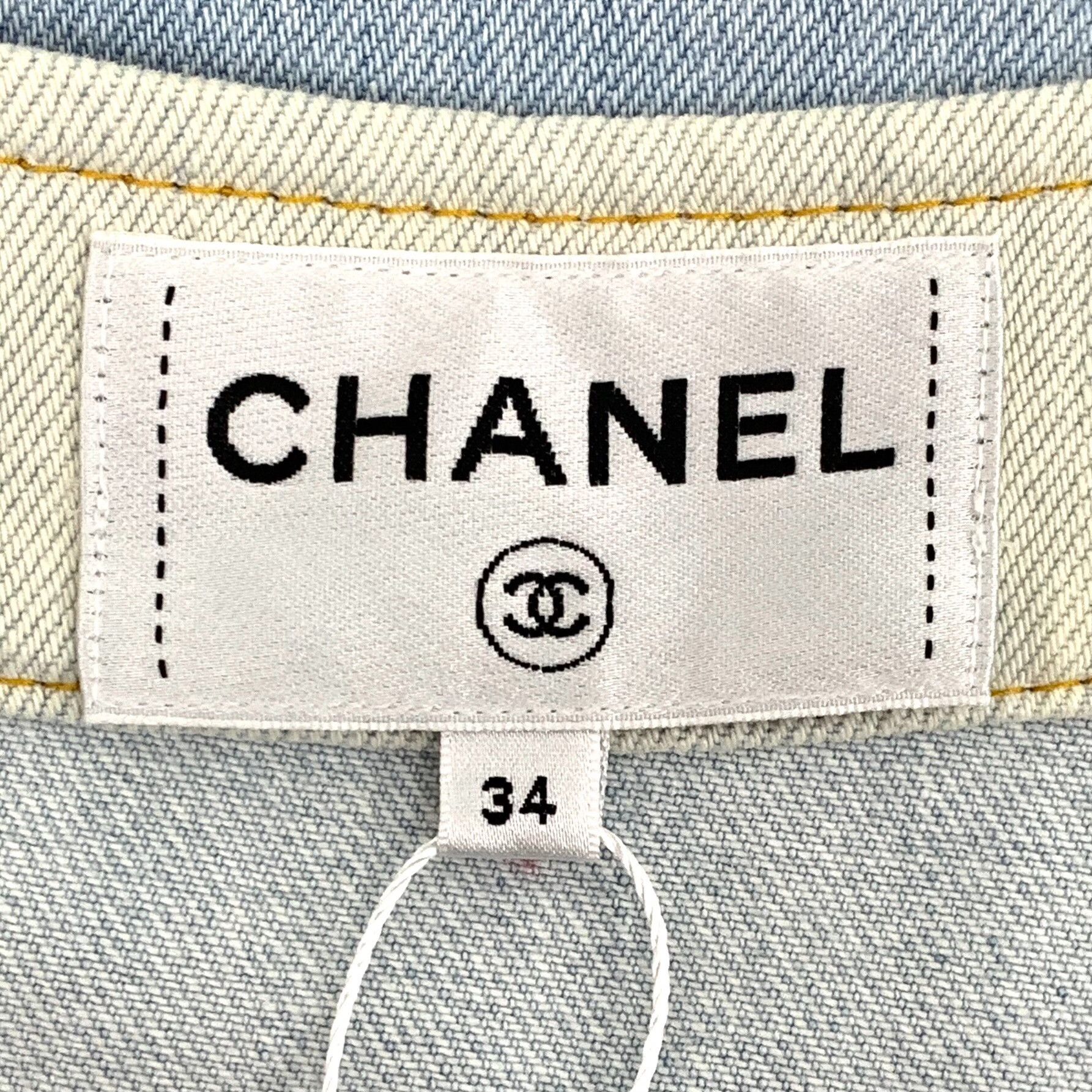 Chanel Chanel Cotton Blue Dress XS Women Size XS / US 0-2 / IT 36-38 - 6 Thumbnail