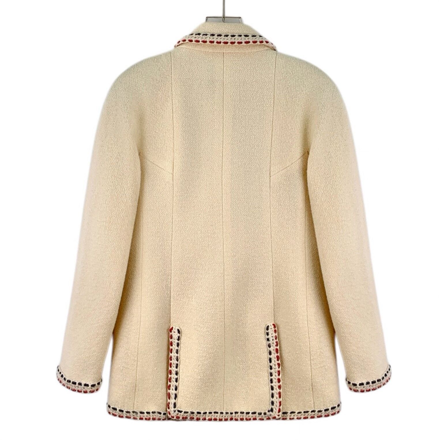 Chanel Chanel Knit Beige Coat XS Women Size XS / US 0-2 / IT 36-38 - 2 Thumbnail