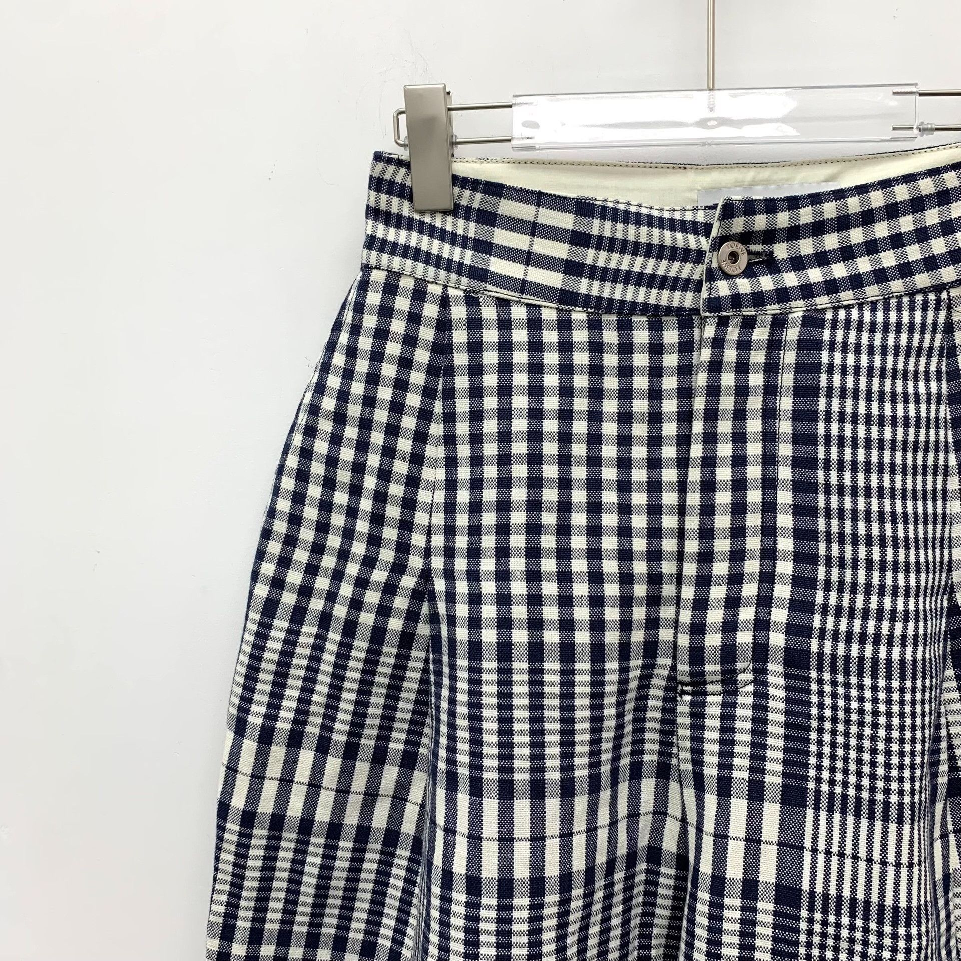 Loewe Loewe Casual Plaid Gray Pants L Women Size 30" / US 8 / IT 44 - 3 Thumbnail