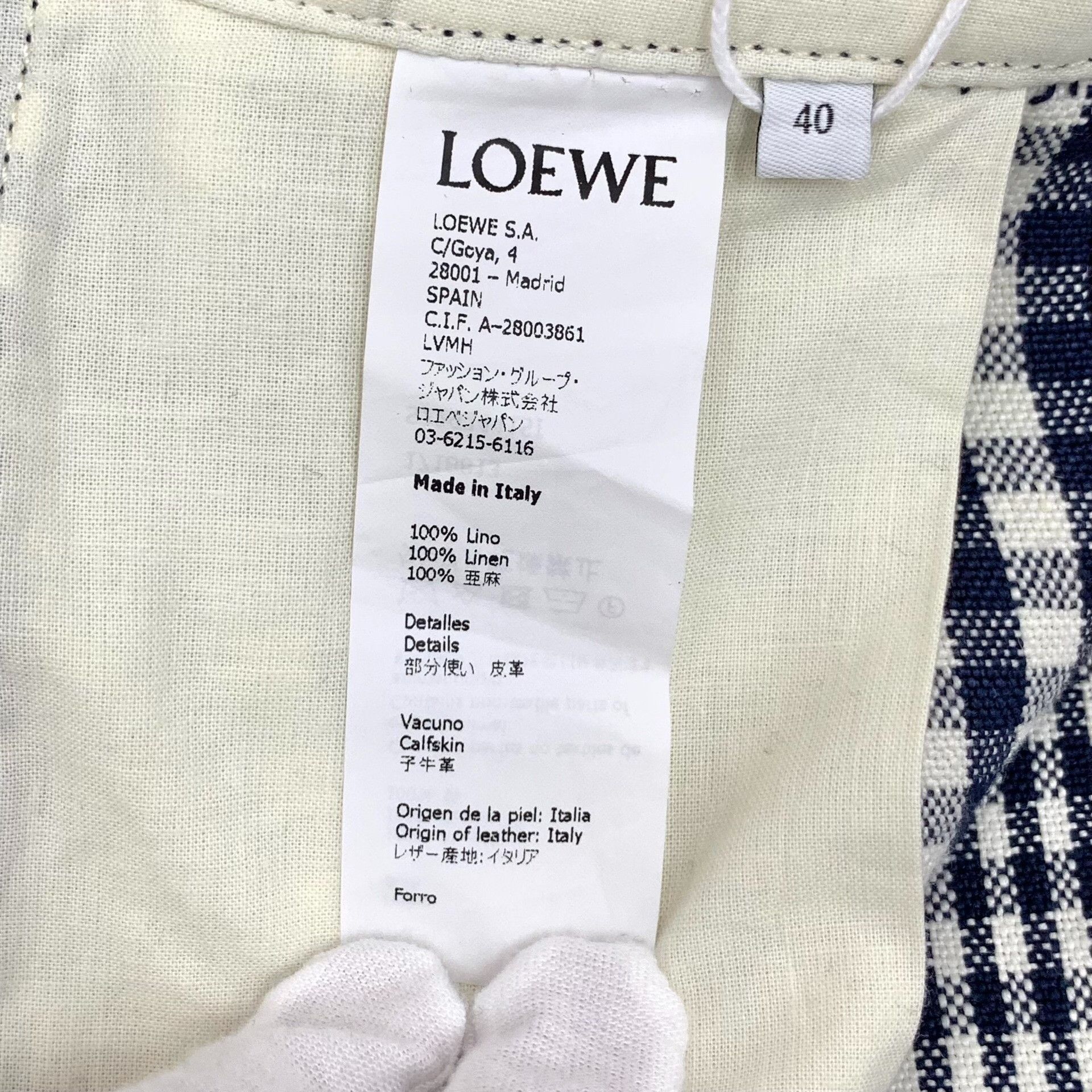 Loewe Loewe Casual Plaid Gray Pants L Women Size 30" / US 8 / IT 44 - 8 Thumbnail