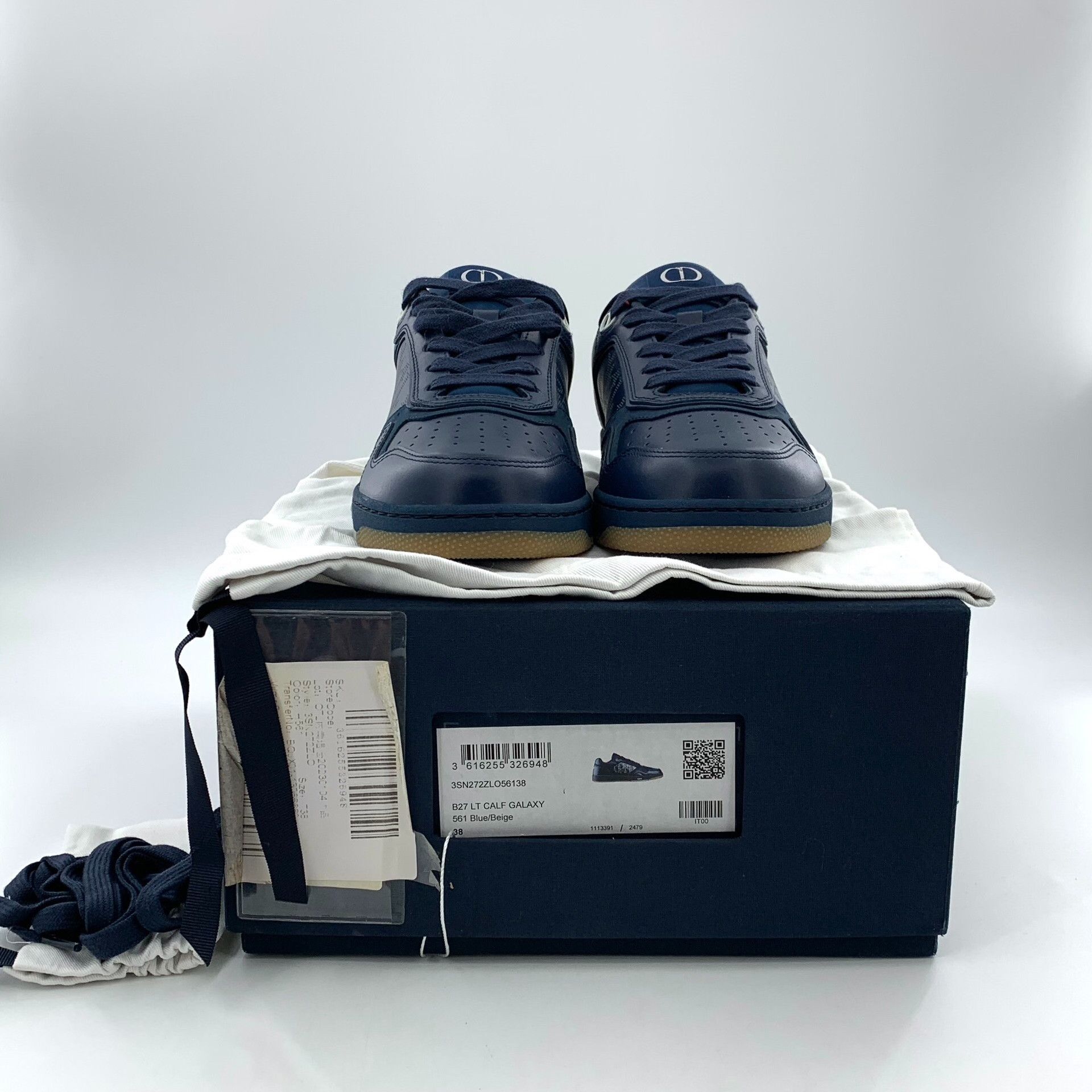 Dior Dior Retro Blue Lowtop Sneakers 38 Women Size US 7.5 / IT 37.5 - 8 Thumbnail