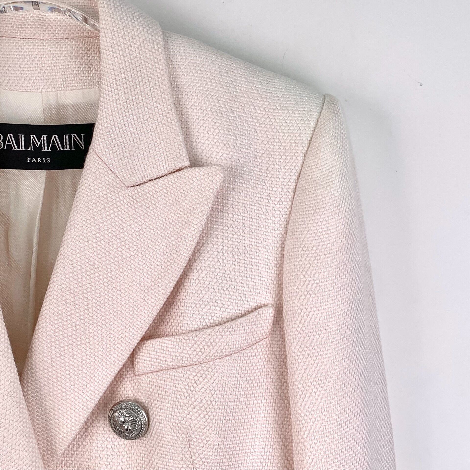Balmain Balmain Cotton Pink Jacket 38 Women Size S / US 4 / IT 40 - 3 Thumbnail