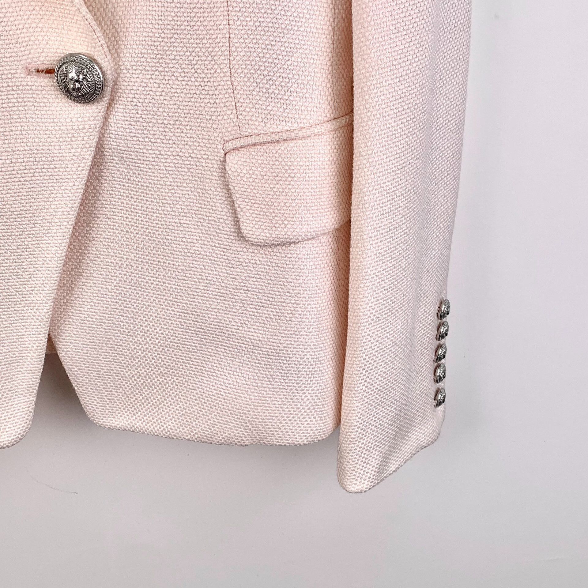 Balmain Balmain Cotton Pink Jacket 38 Women Size S / US 4 / IT 40 - 4 Thumbnail
