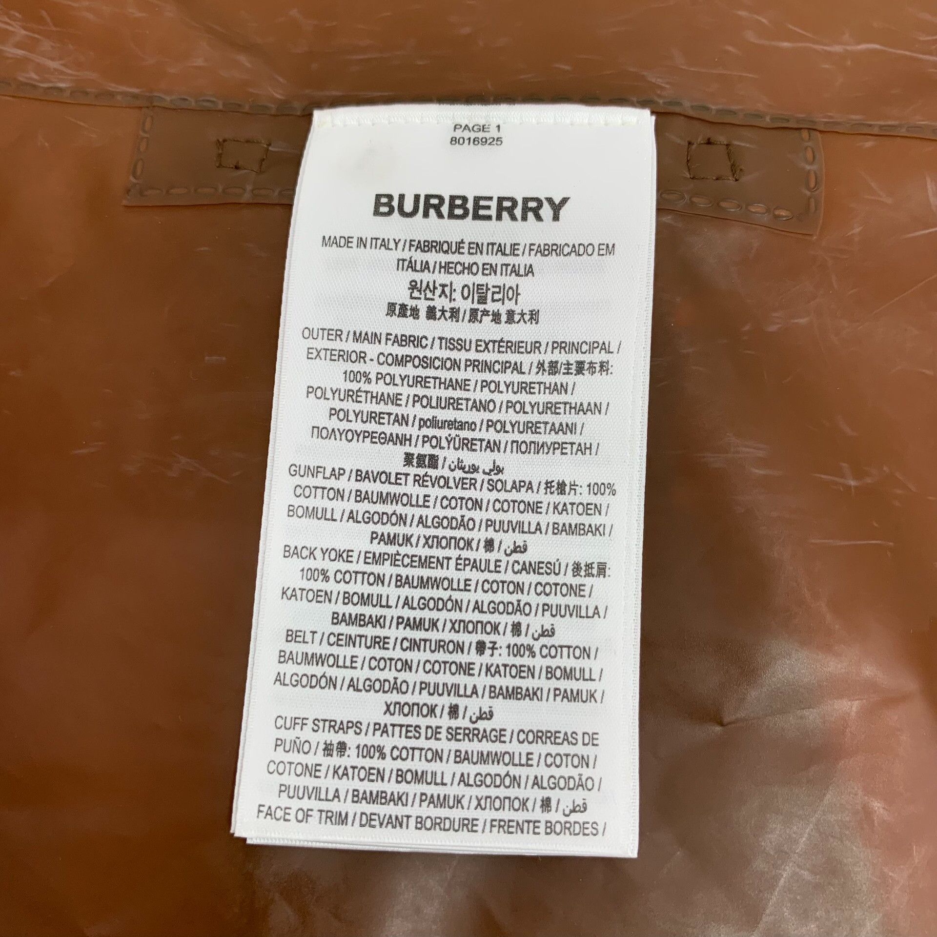 Burberry Burberry Leather Brown Coat S Women Size S / US 4 / IT 40 - 6 Thumbnail