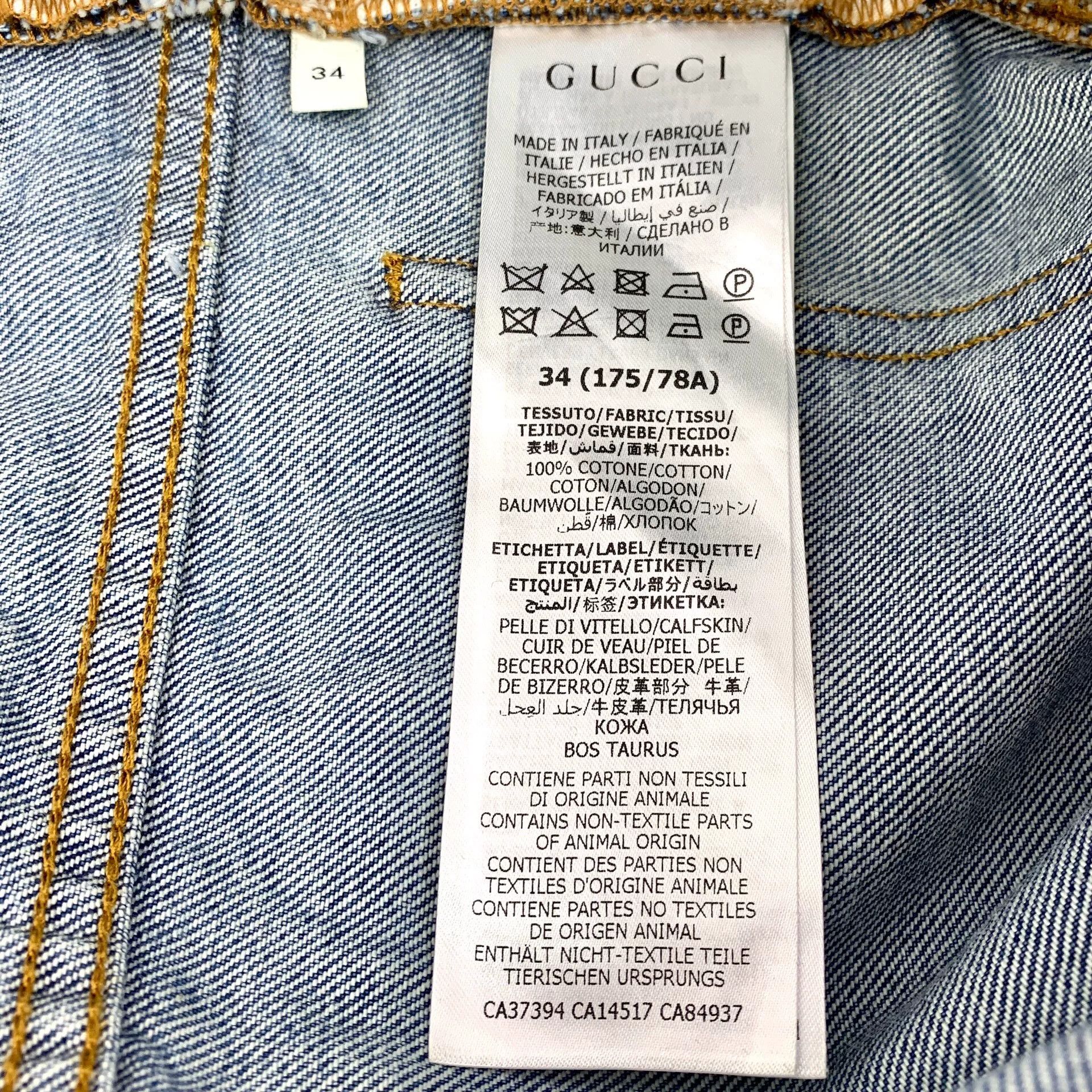 Gucci Gucci Casual Cotton Blue Jeans XXS Women Size 22" - 8 Thumbnail