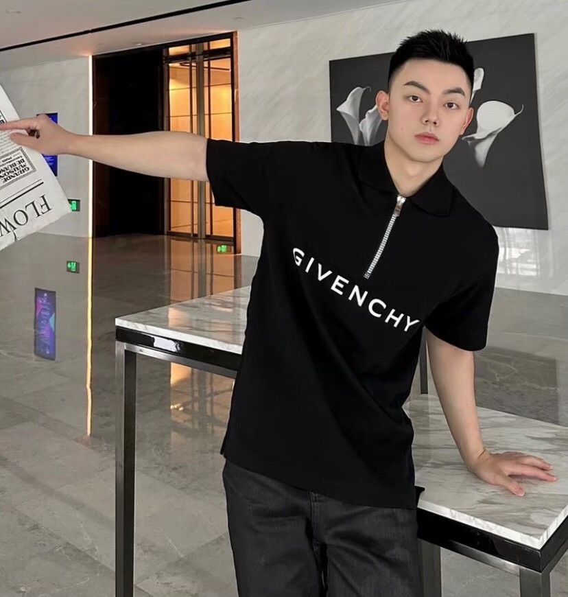 Givenchy Givenchy Retro Printed Black Polo L Men Size US L / EU 52-54 / 3 - 9 Thumbnail