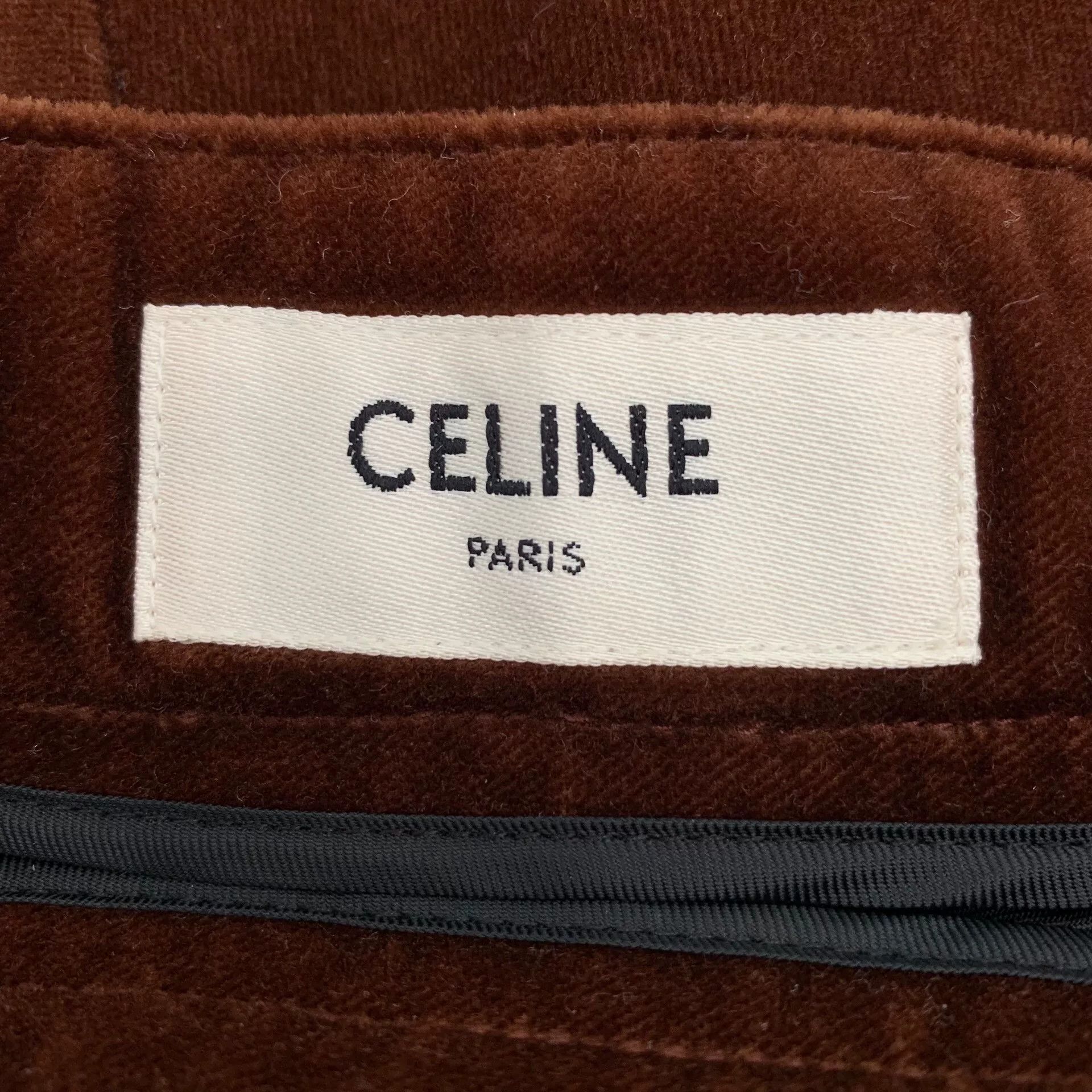 Celine Celine Casual Cotton Red Skirt XS Women Size 24" / US 00 / IT 34 - 5 Thumbnail
