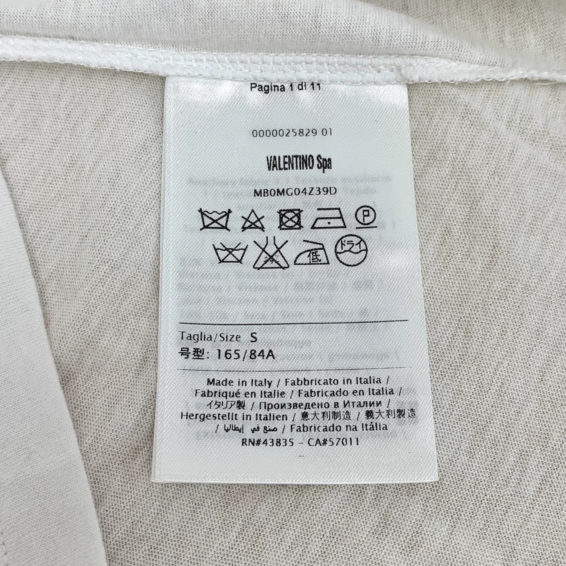 Valentino Valentino White T-Shirt S Women Size S / US 4 / IT 40 - 6 Thumbnail