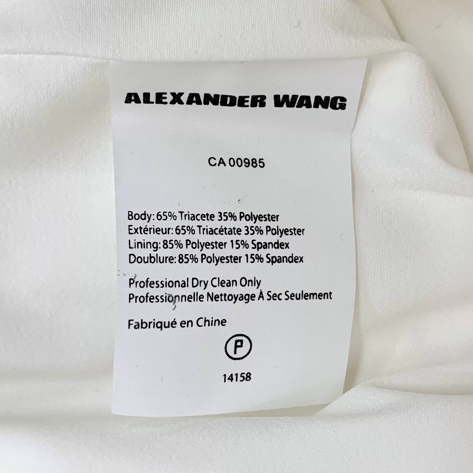 Alexander Wang Alexander Wang White Pants 4 Women Size 28" / US 6 / IT 42 - 6 Thumbnail