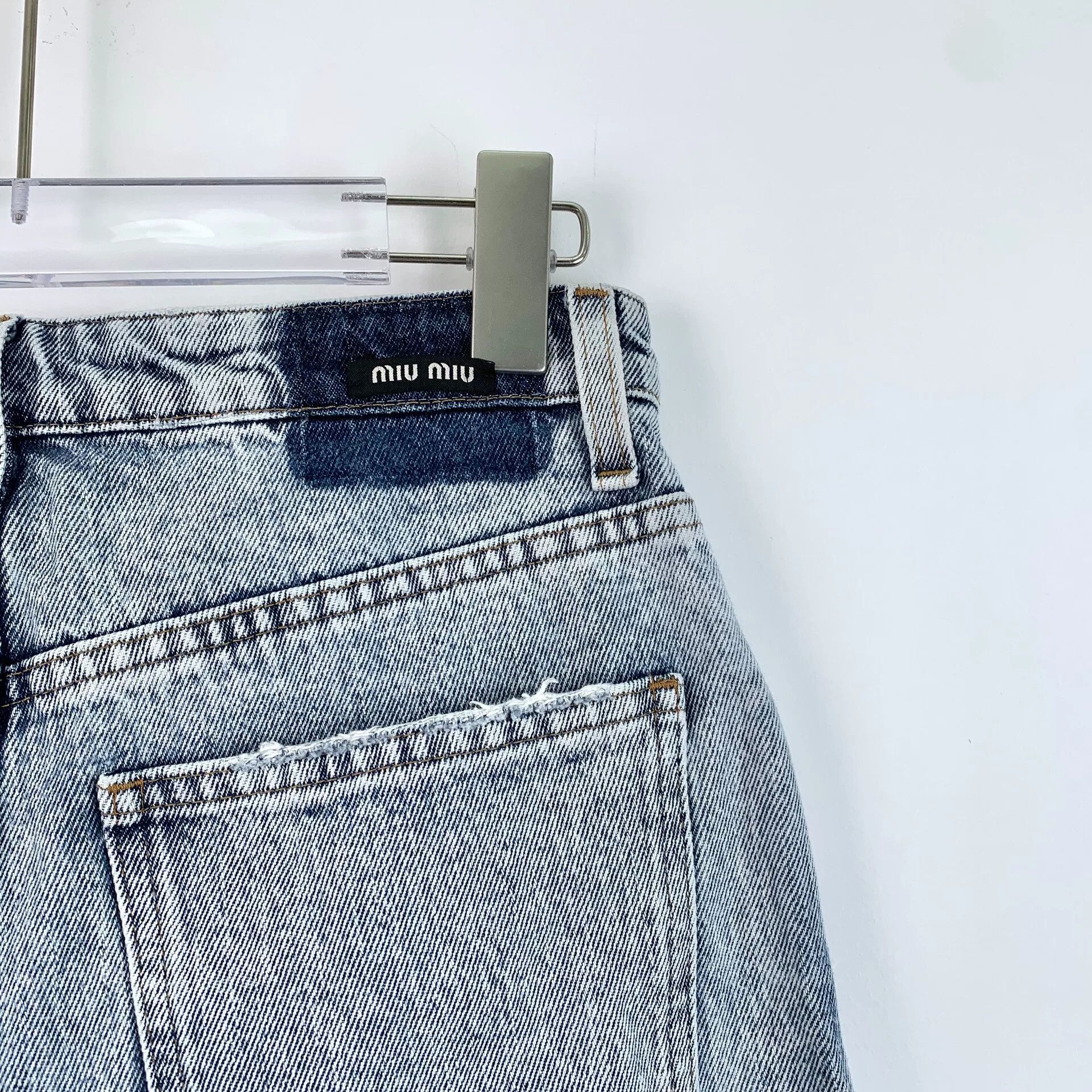 Miu Miu Miu Miu Retro Denim Blue Jeans 25 Women Size 25" / US 0 / IT 36 - 5 Thumbnail