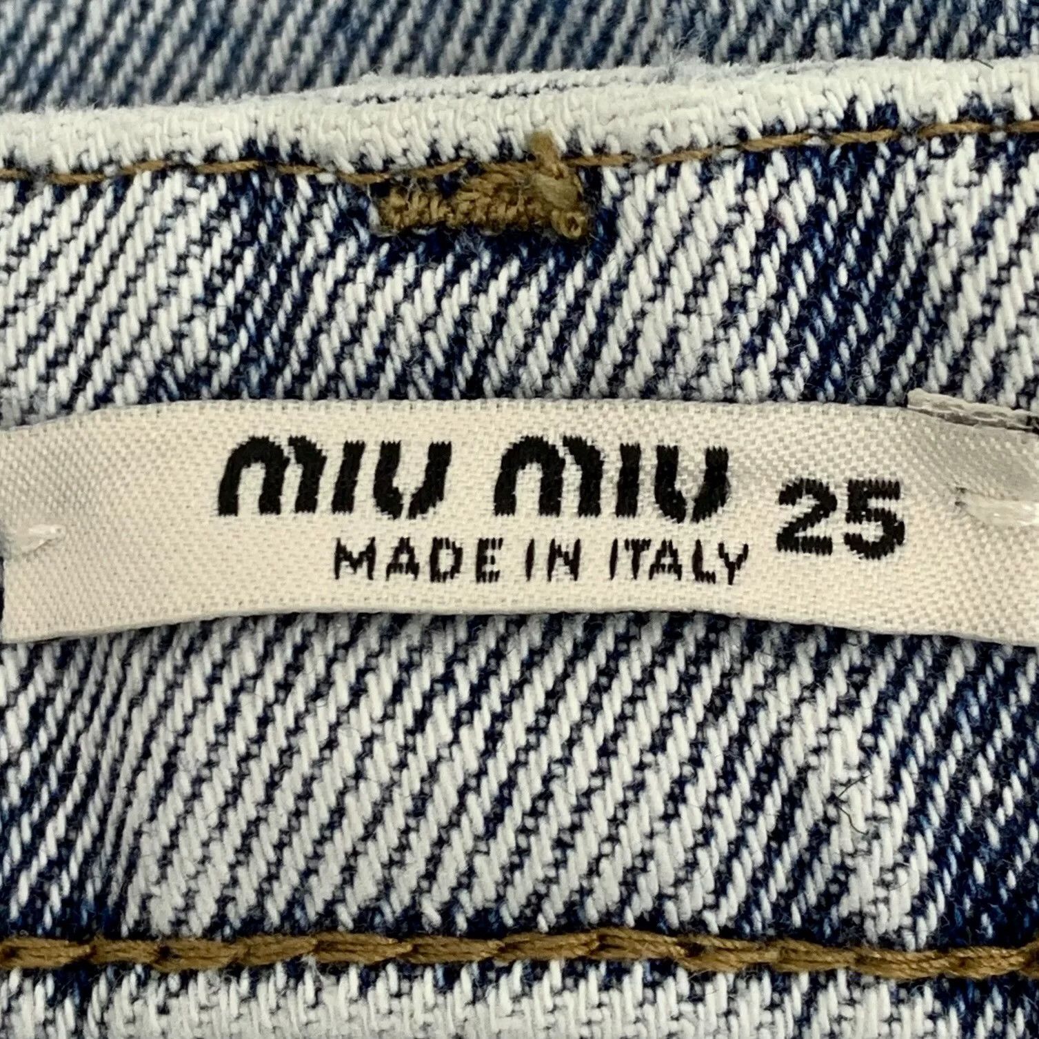 Miu Miu Miu Miu Retro Denim Blue Jeans 25 Women Size 25" / US 0 / IT 36 - 7 Thumbnail