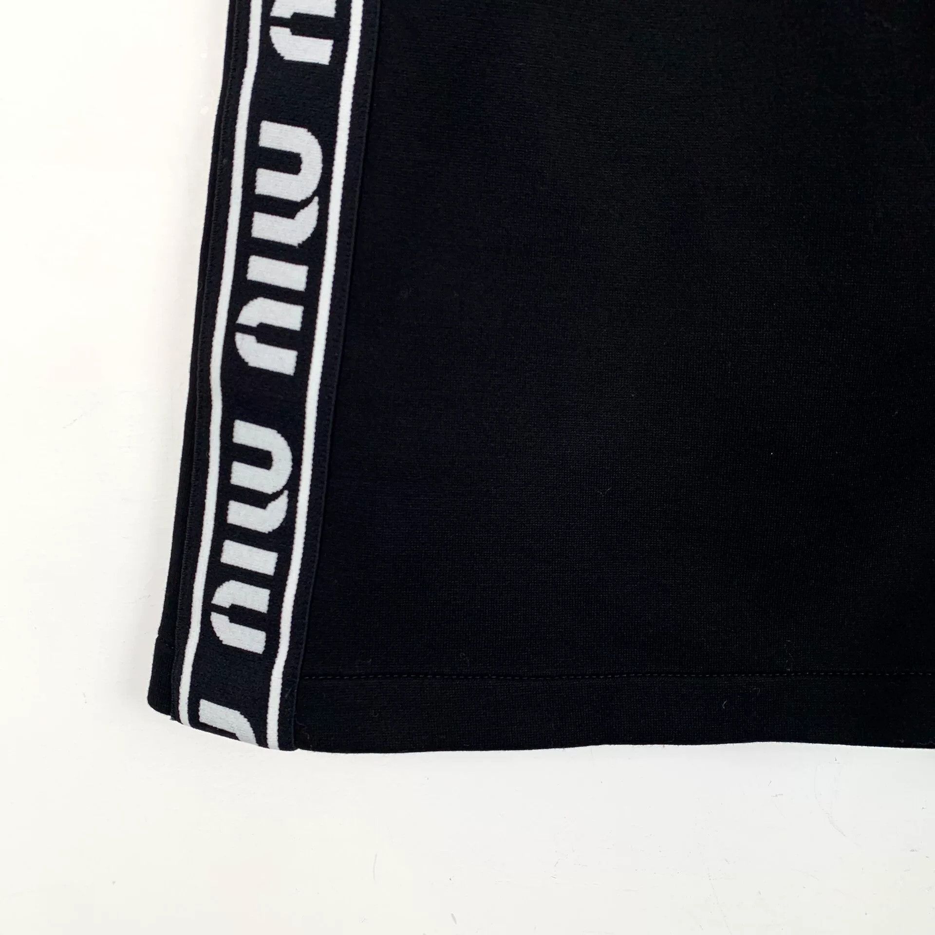 Miu Miu Miu Miu Retro Cotton Black Skirt S Women Size 26" / US 2 / IT 38 - 4 Thumbnail