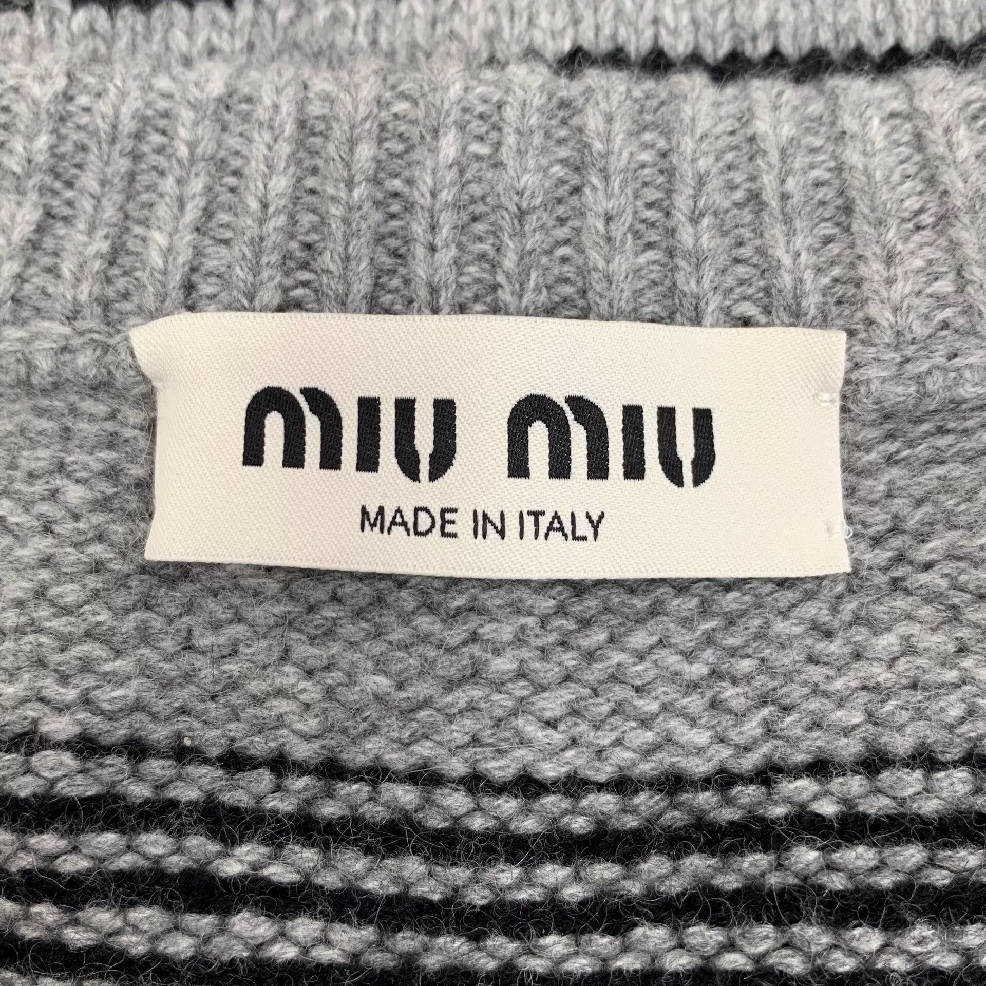 Miu Miu Miu Miu Retro Gray Dress S Women Size S / US 4 / IT 40 - 5 Thumbnail