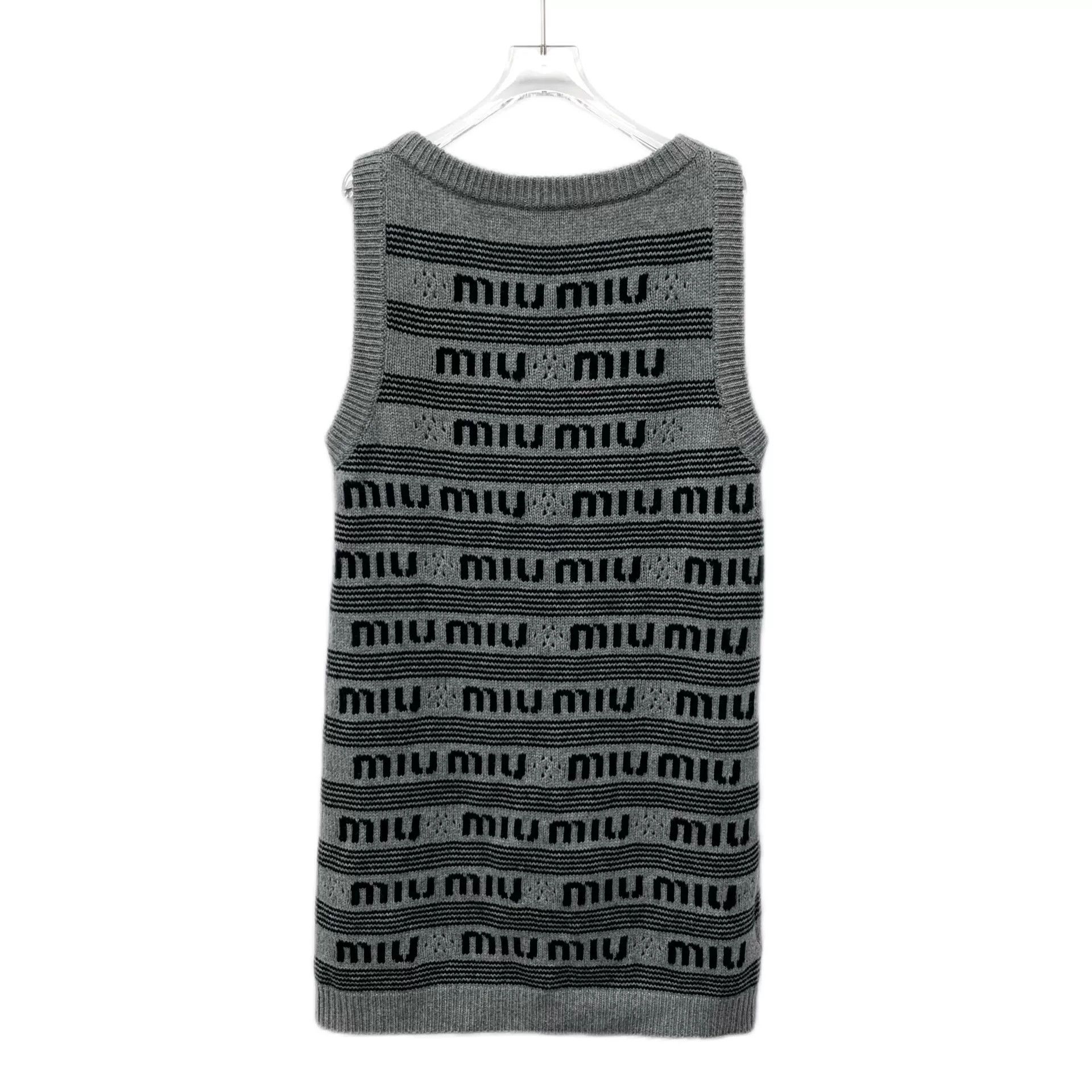 Miu Miu Miu Miu Retro Gray Dress S Women Size S / US 4 / IT 40 - 2 Thumbnail