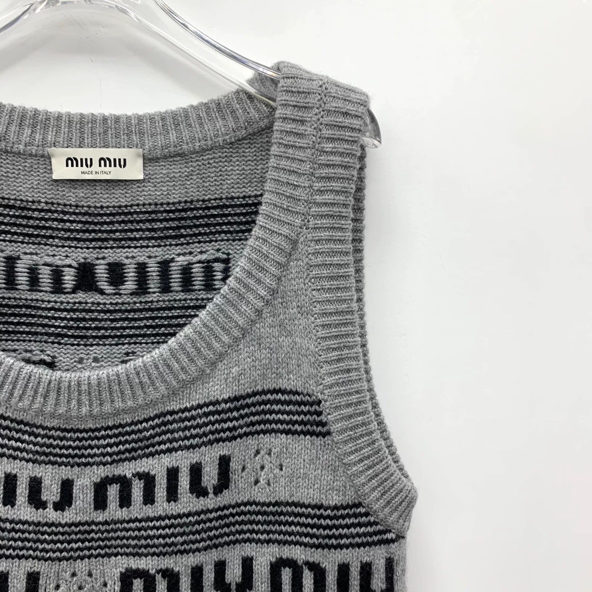 Miu Miu Miu Miu Retro Gray Dress S Women Size S / US 4 / IT 40 - 3 Thumbnail