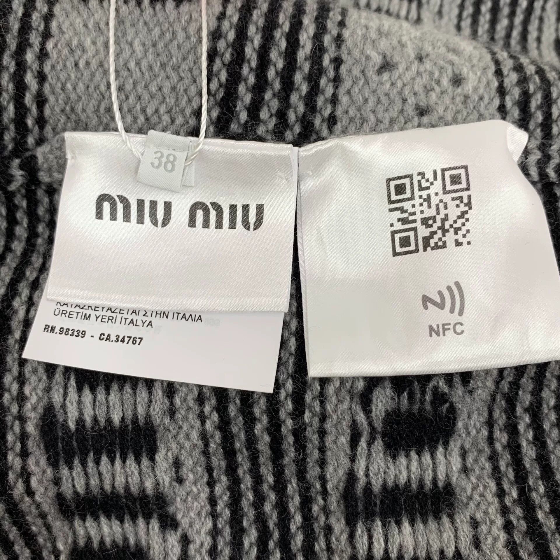 Miu Miu Miu Miu Retro Gray Dress S Women Size S / US 4 / IT 40 - 6 Thumbnail