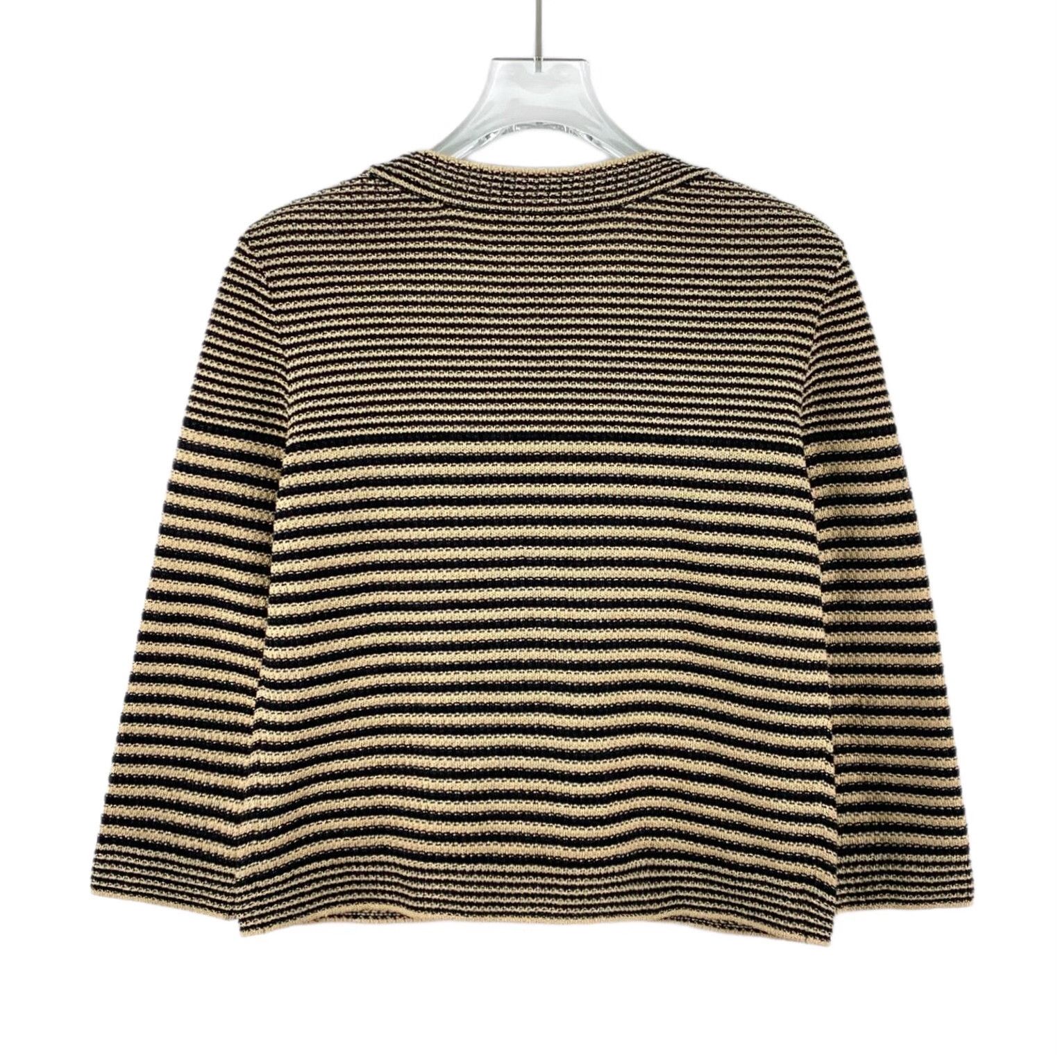 Chanel Chanel Striped Brown Sweater S Women Size S / US 4 / IT 40 - 2 Thumbnail