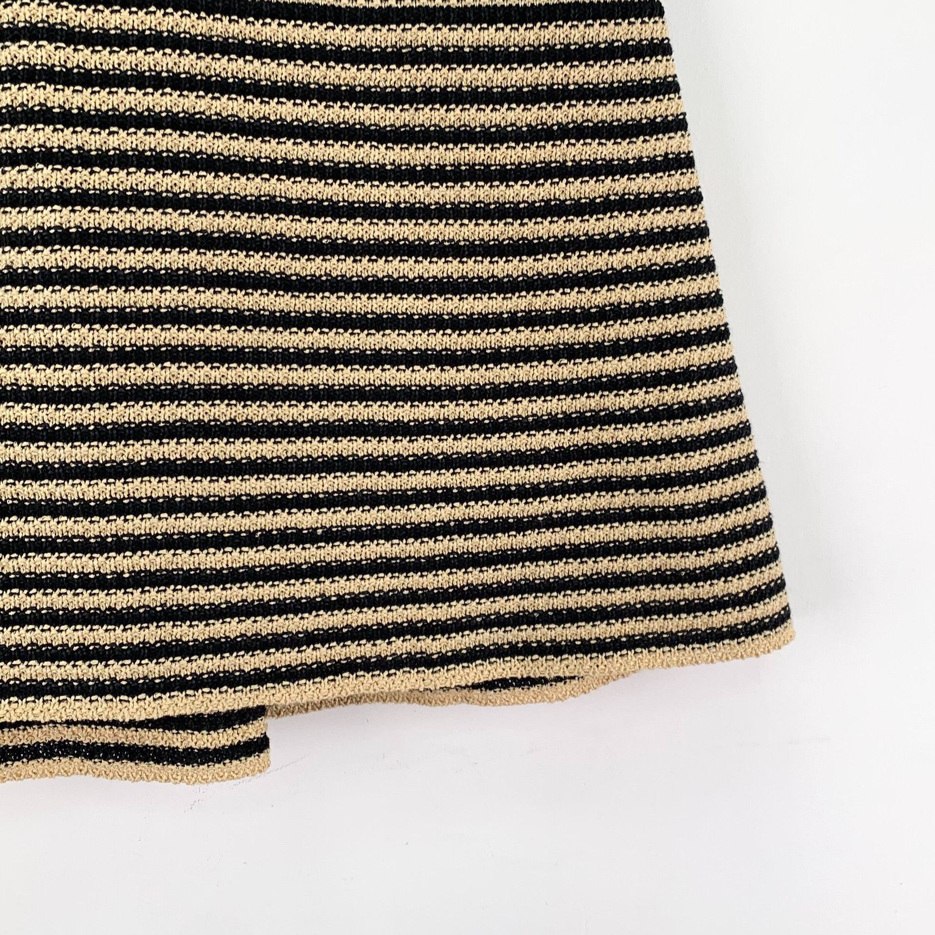 Chanel Chanel Casual Striped Brown Skirt S Women Size 26" / US 2 / IT 38 - 4 Thumbnail