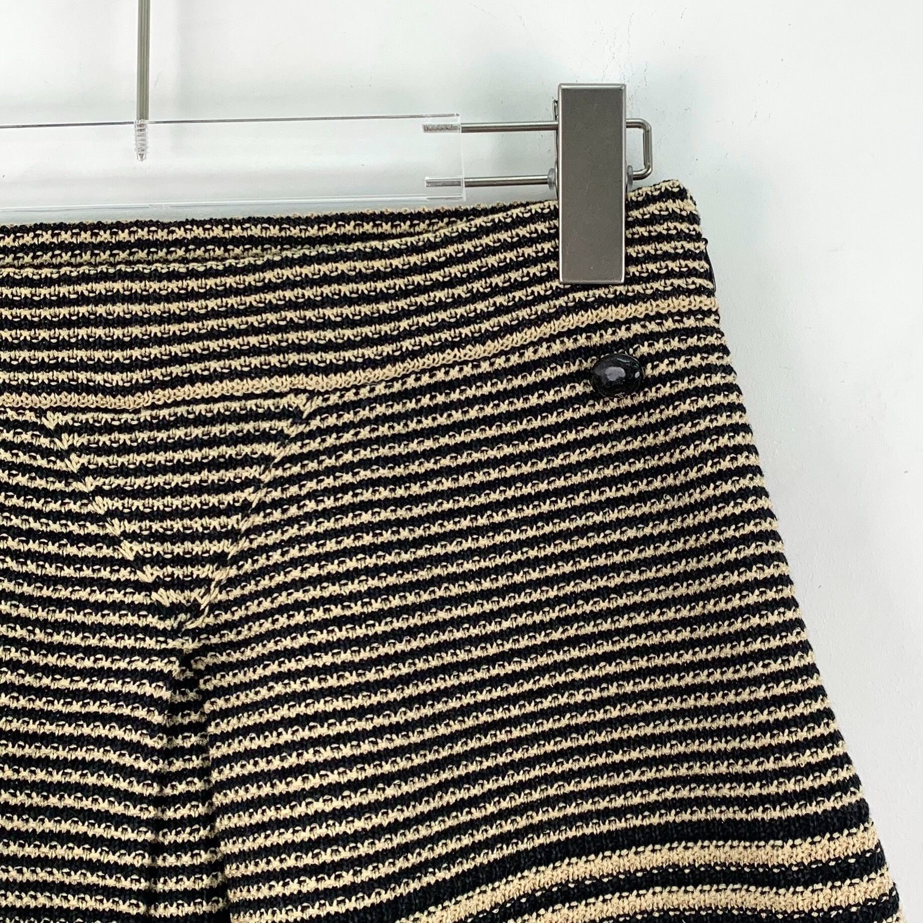 Chanel Chanel Casual Striped Brown Skirt S Women Size 26" / US 2 / IT 38 - 3 Thumbnail