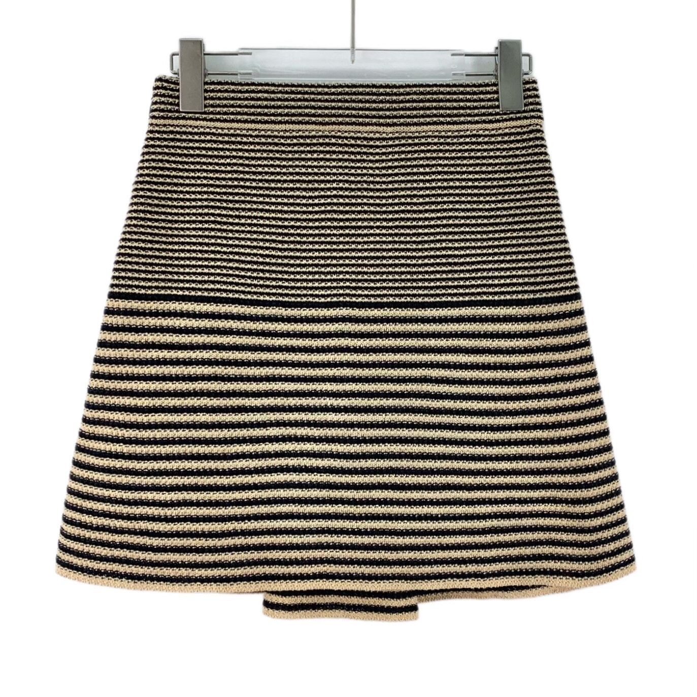 Chanel Chanel Casual Striped Brown Skirt S Women Size 26" / US 2 / IT 38 - 2 Thumbnail