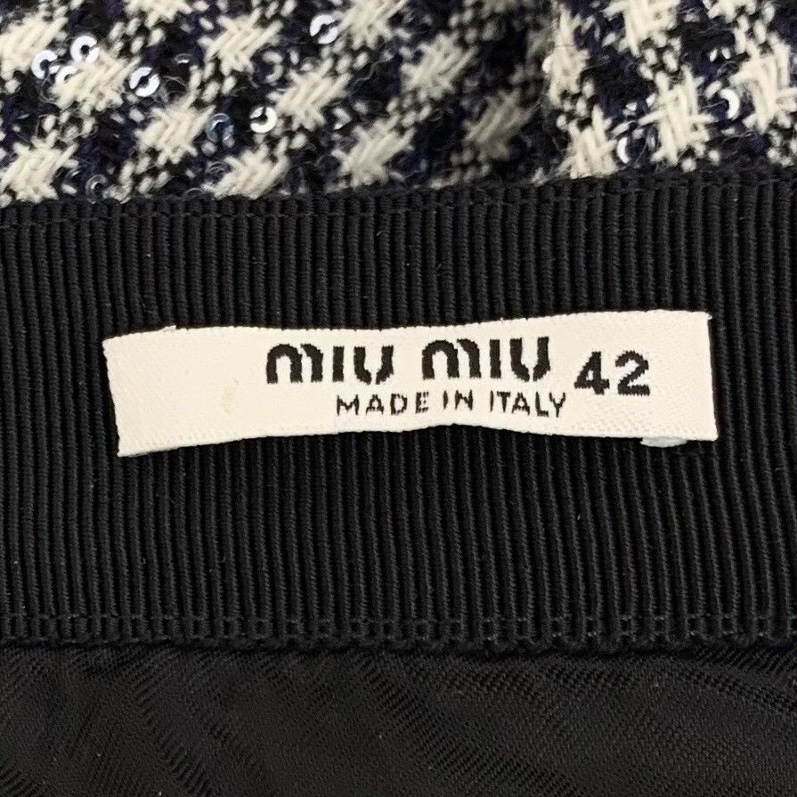 Miu Miu Miu Miu Cotton Gray Skirt 42 Women Size 42" / US 20 - 5 Thumbnail