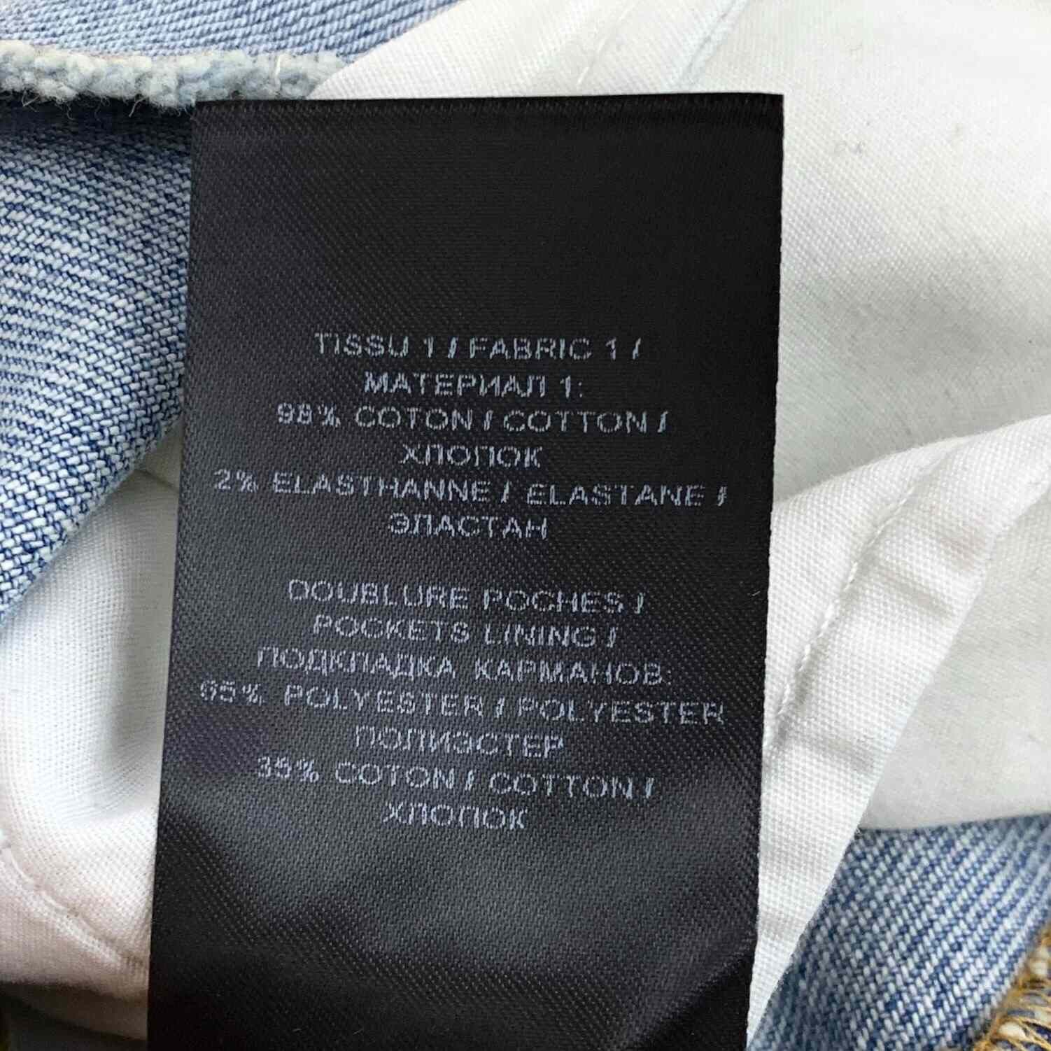Balmain Balmain Cotton Embroidered Blue Jeans S Women Size 26" / US 2 / IT 38 - 8 Thumbnail