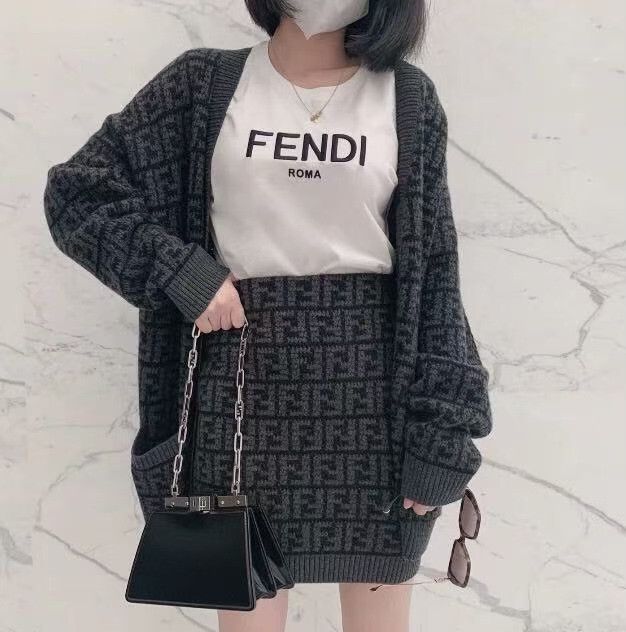 Fendi Fendi Gray Skirt S Women Size 26" / US 2 / IT 38 - 8 Thumbnail
