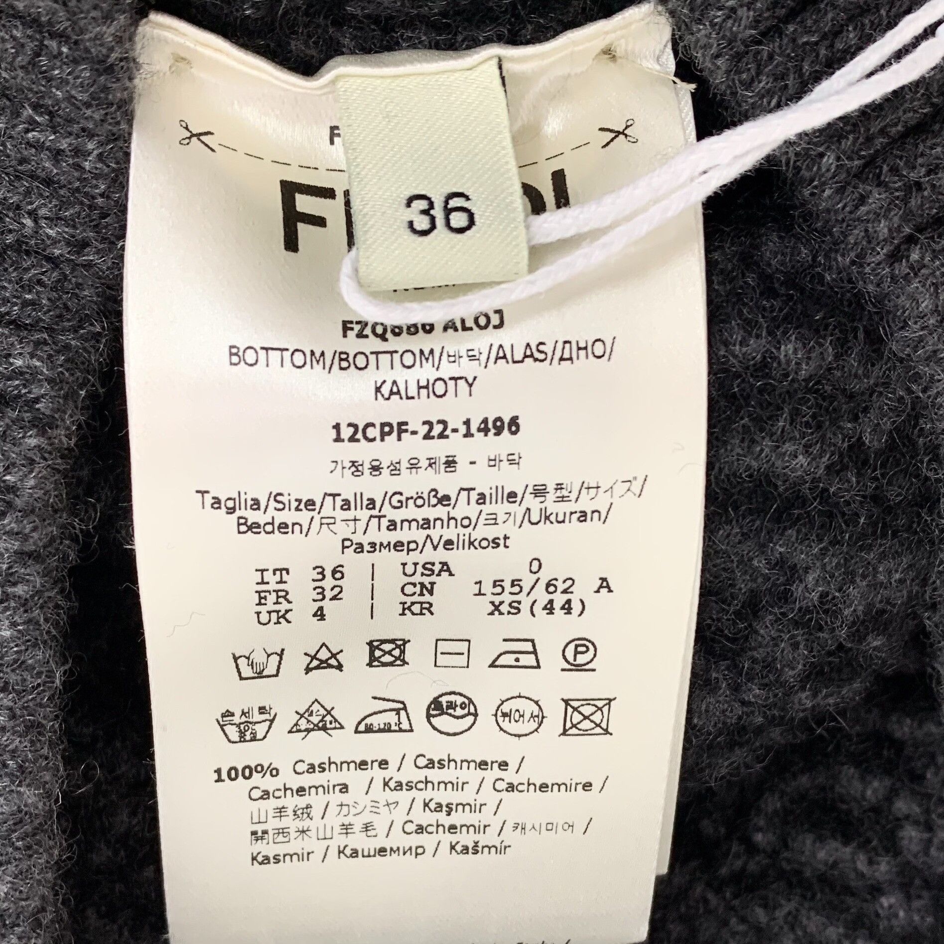 Fendi Fendi Gray Skirt S Women Size 26" / US 2 / IT 38 - 6 Thumbnail