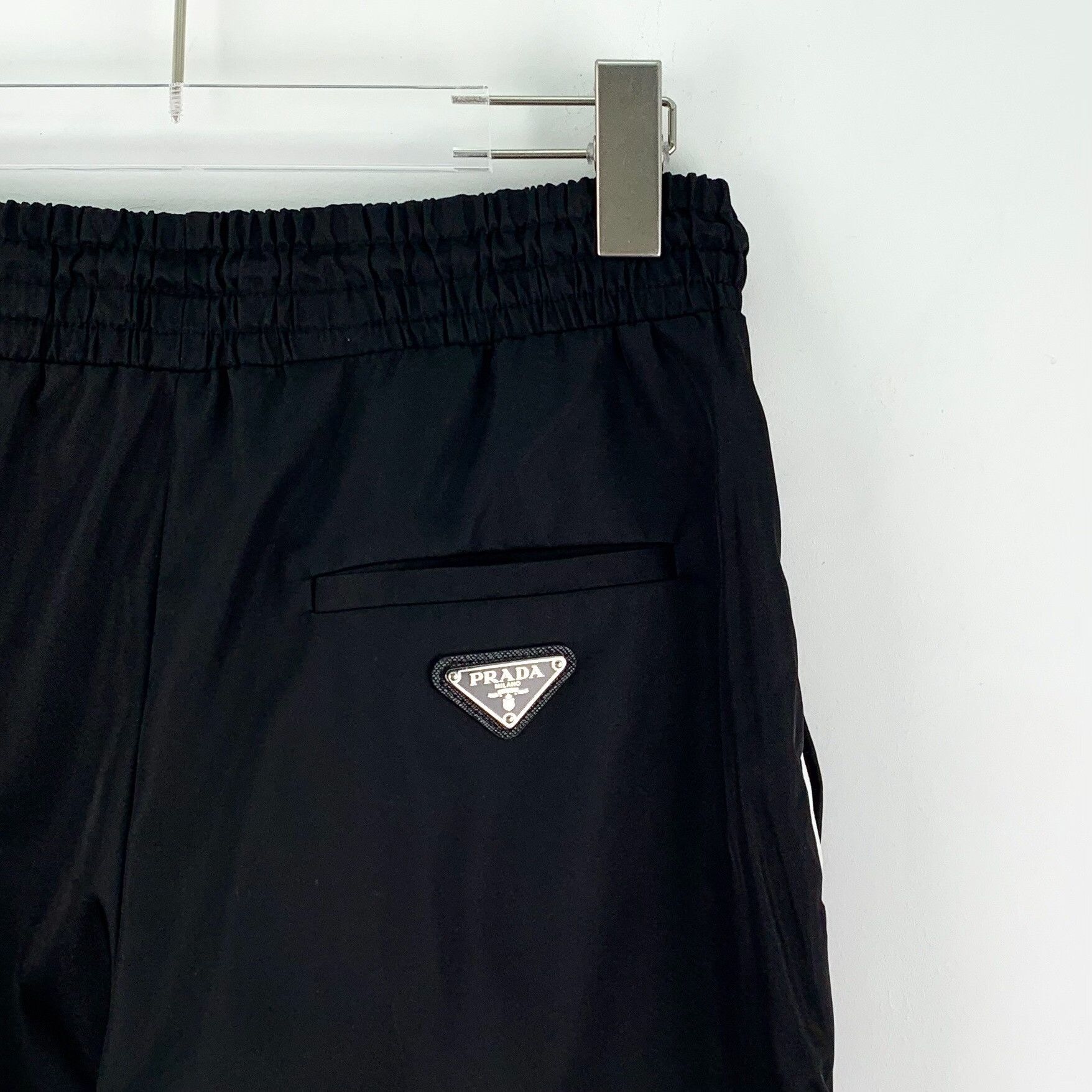 Prada Prada Casual Striped Black Pants S Women Size 26" / US 2 / IT 38 - 5 Thumbnail