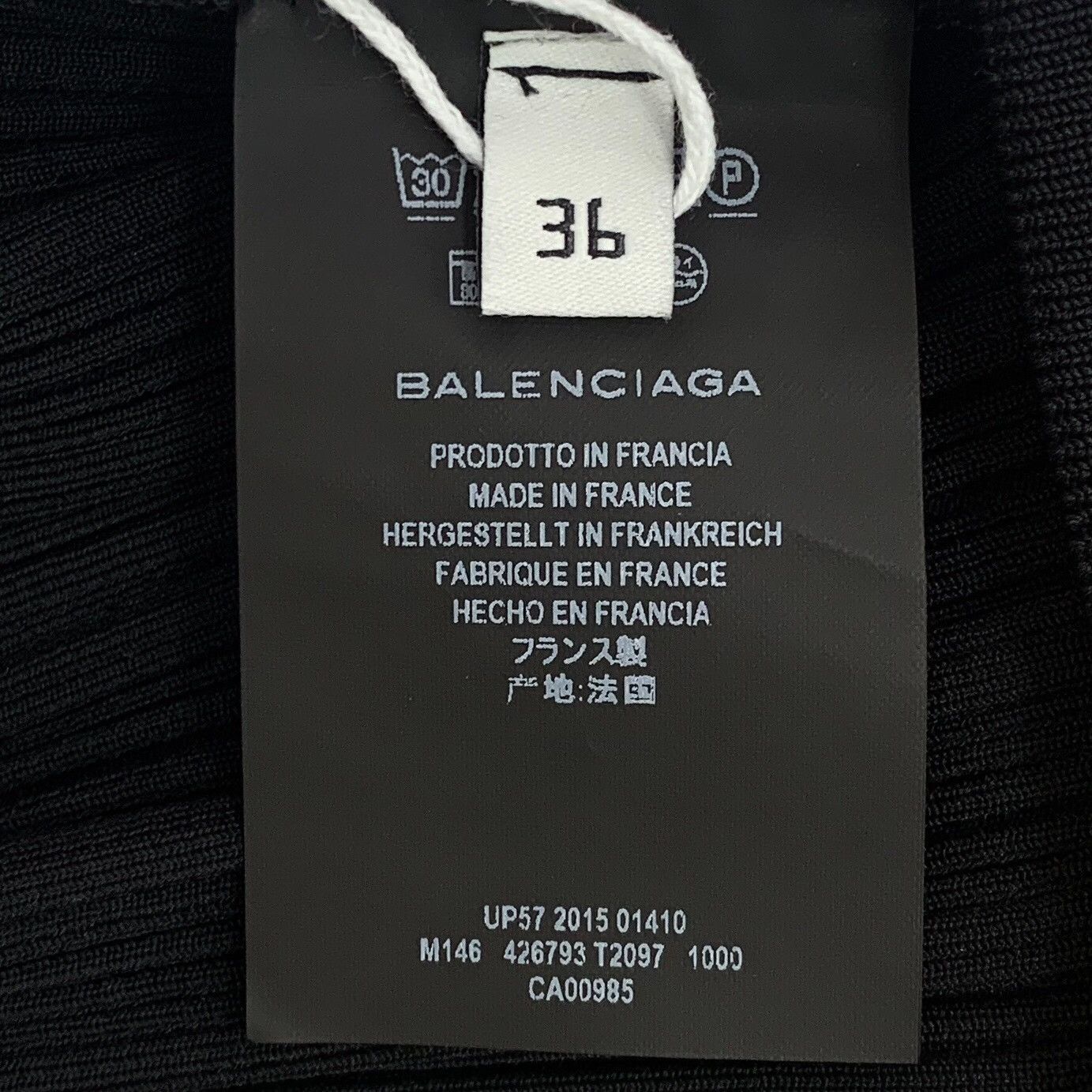 Balenciaga Balenciaga Black Skirt S Women Size 26" / US 2 / IT 38 - 6 Thumbnail