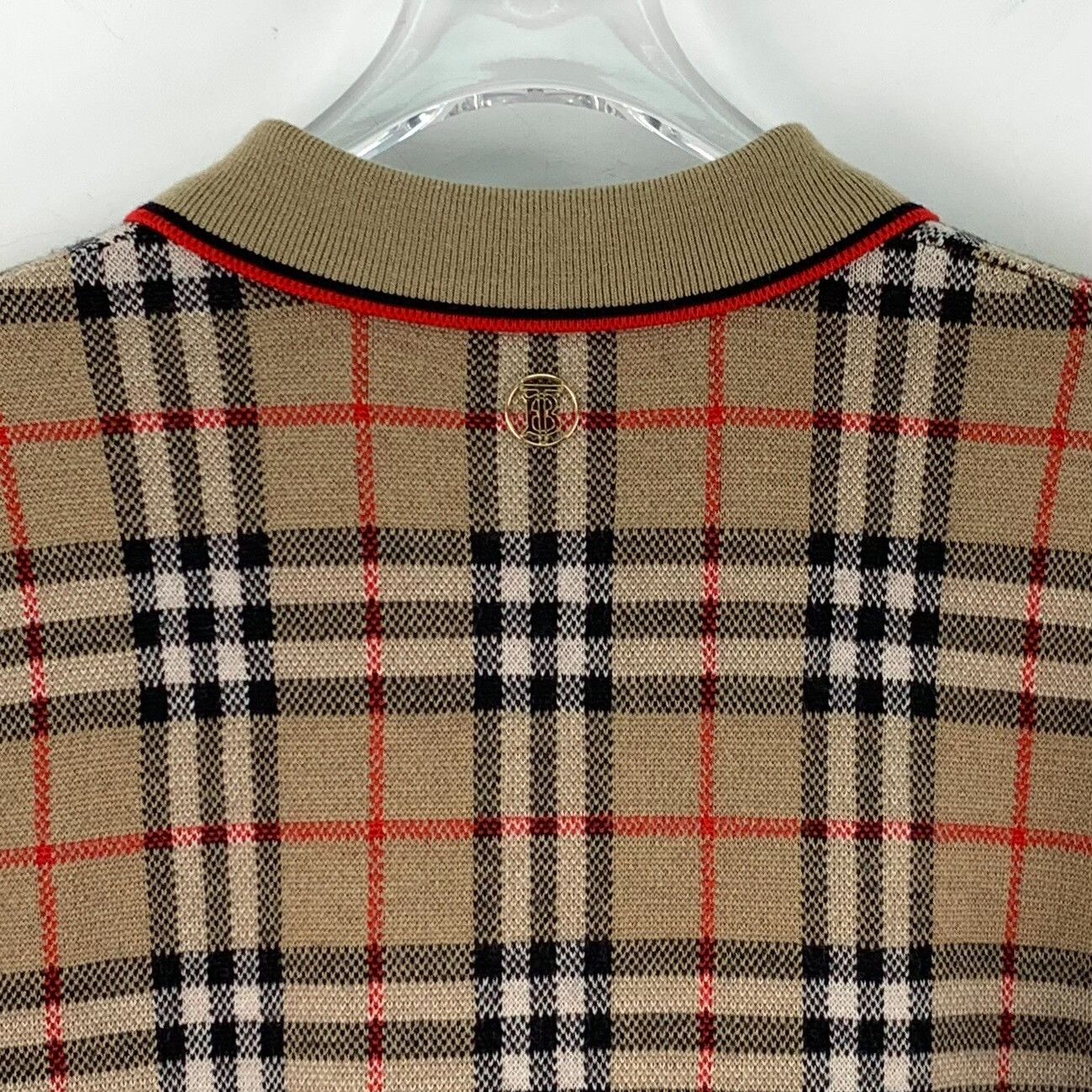 Burberry Burberry Wool Plaid Brown Sweater S Men Size US S / EU 44-46 / 1 - 5 Thumbnail