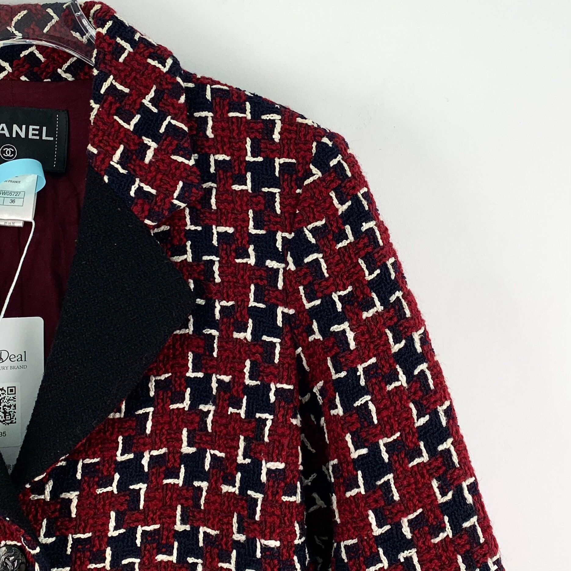 Chanel Chanel Wool Red Jacket S Women Size S / US 4 / IT 40 - 3 Thumbnail