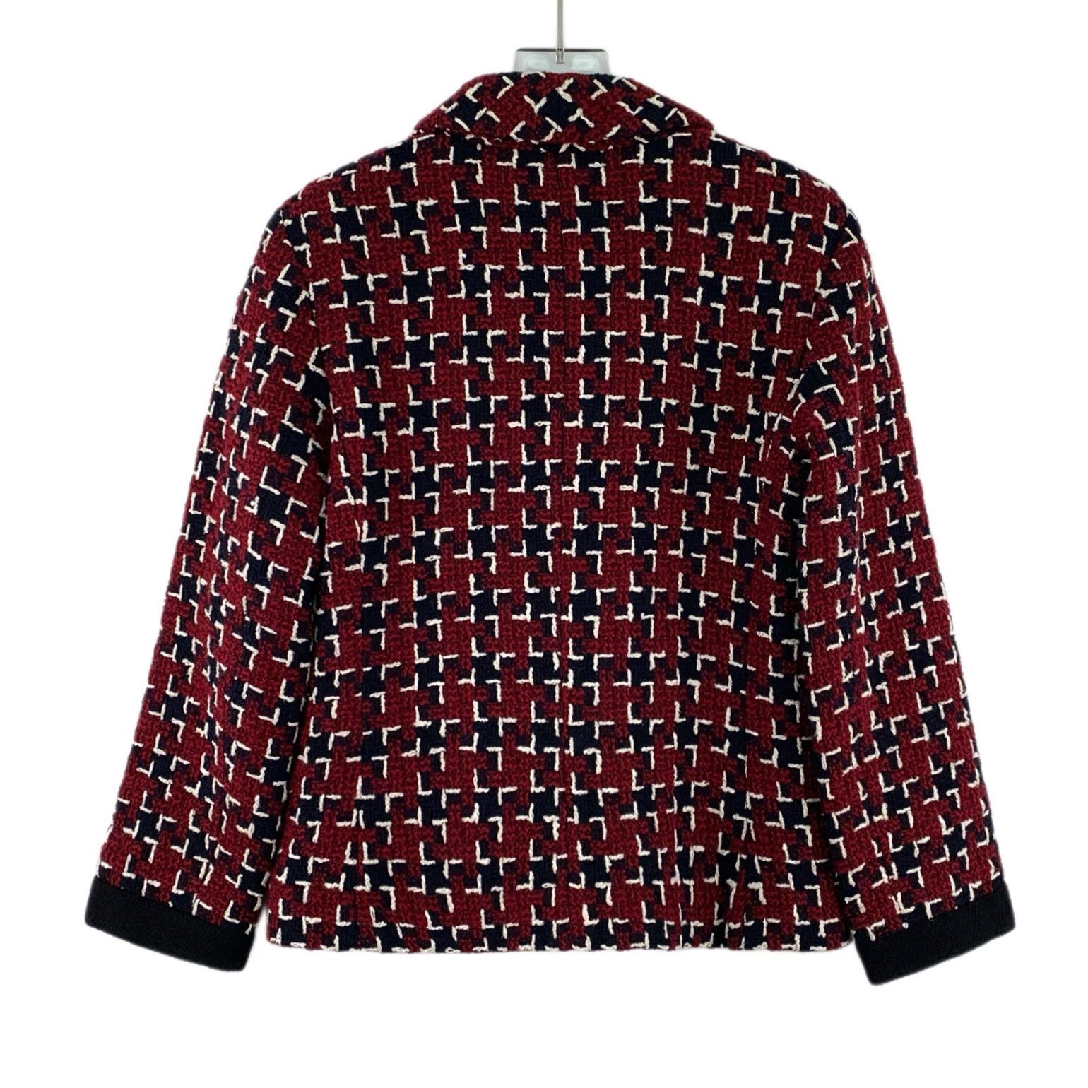 Chanel Chanel Wool Red Jacket S Women Size S / US 4 / IT 40 - 2 Thumbnail