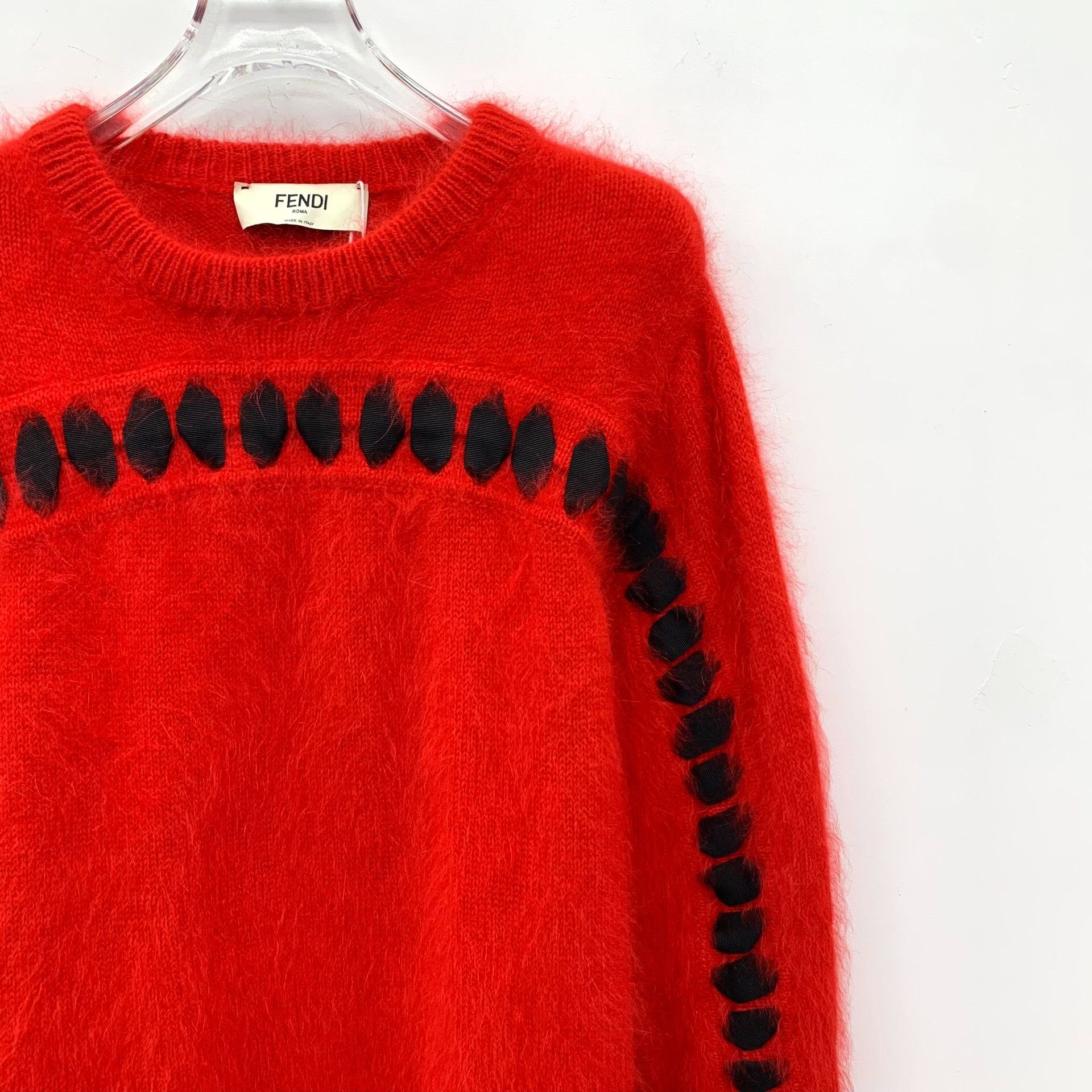 Fendi Fendi Knit Red Sweater S Women Size S / US 4 / IT 40 - 3 Thumbnail