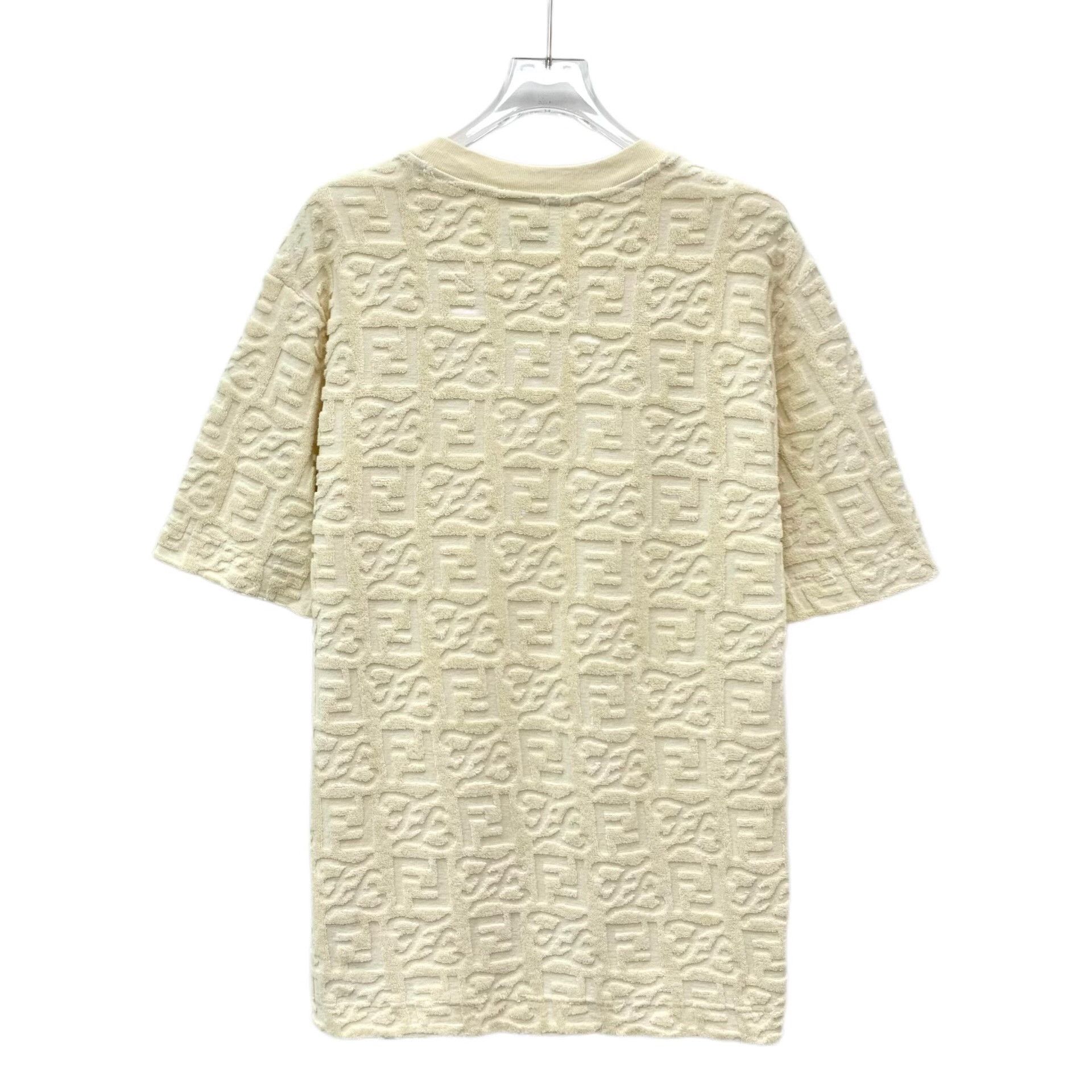 Fendi Fendi Cotton Beige T-Shirt XS Women Size XS / US 0-2 / IT 36-38 - 2 Thumbnail