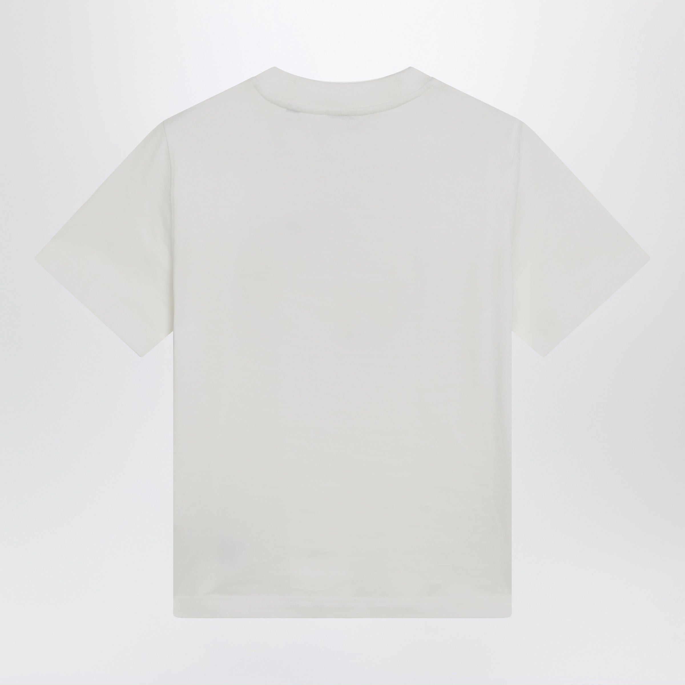Burberry Burberry White Cotton Check T-Shirt With Knight Stamp Size L / US 10 / IT 46 - 2 Thumbnail