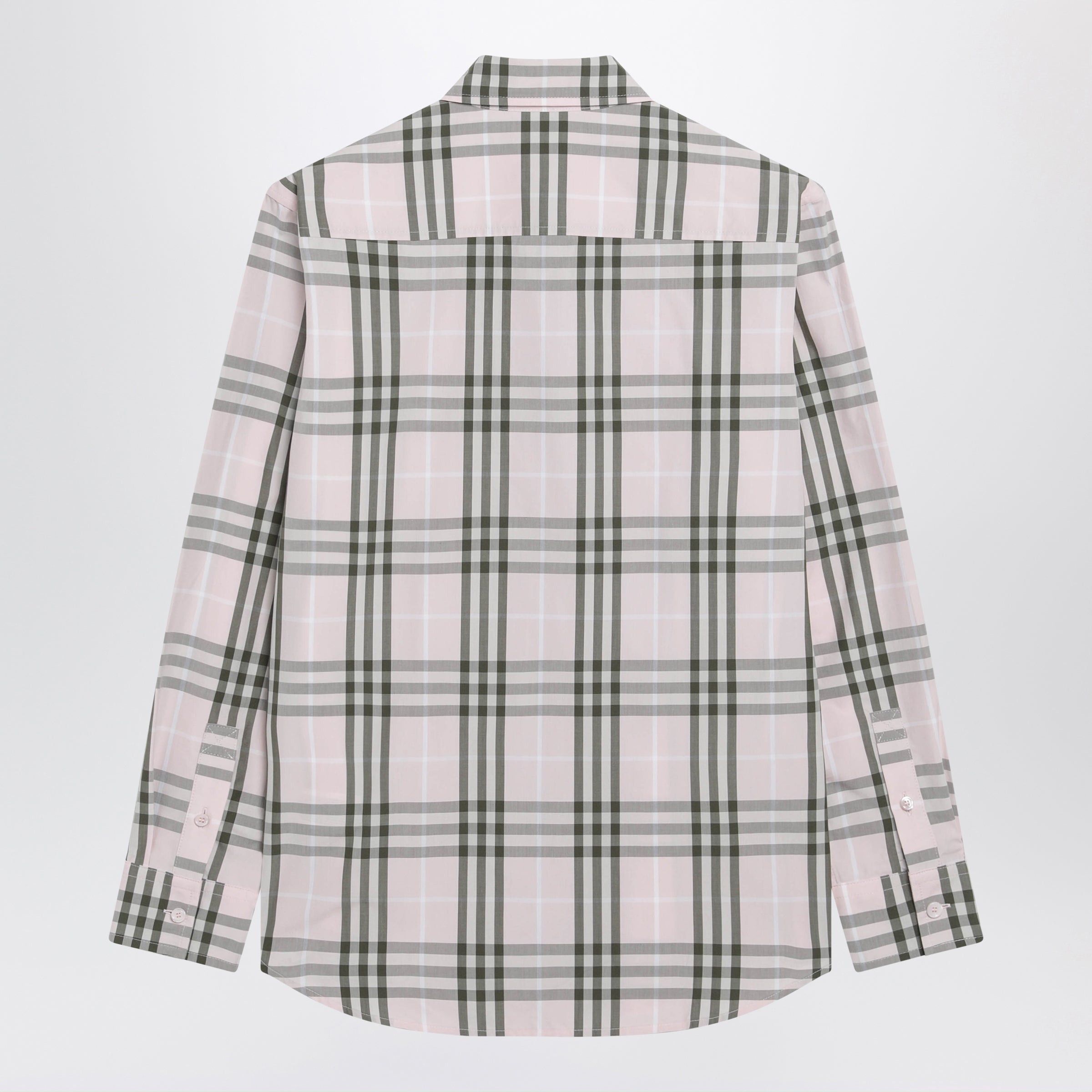 Burberry Burberry Pink Cotton Check Pattern Shirt Size M / US 6-8 / IT 42-44 - 2 Thumbnail
