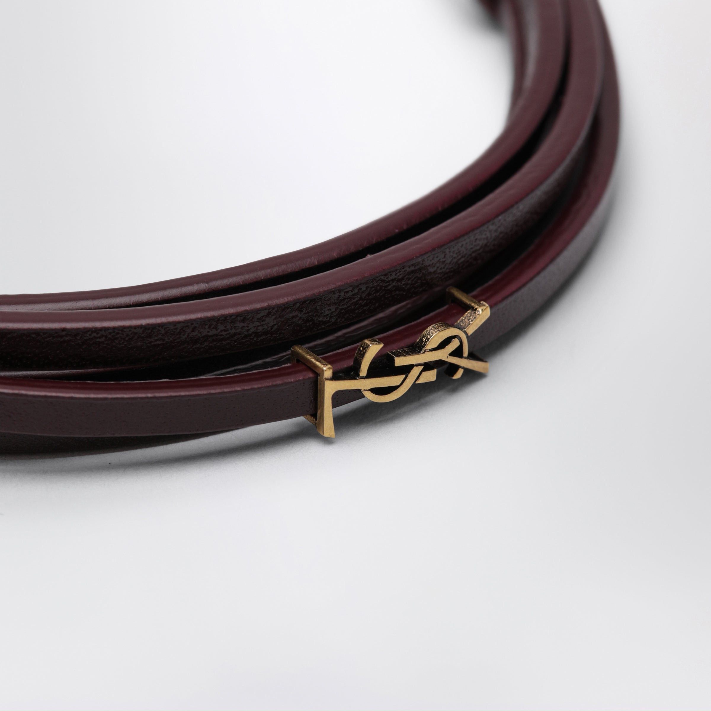 Saint Laurent Paris Saint Laurent Cassandre Multi-Wrap Leather Bracelet Size ONE SIZE - 2 Thumbnail