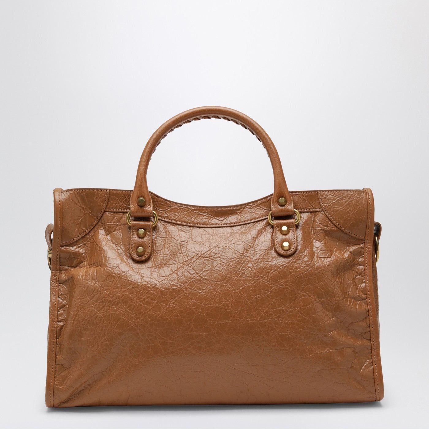 Balenciaga Balenciaga Le City Medium Bag In Camel/Antique Gold Size ONE SIZE - 2 Thumbnail