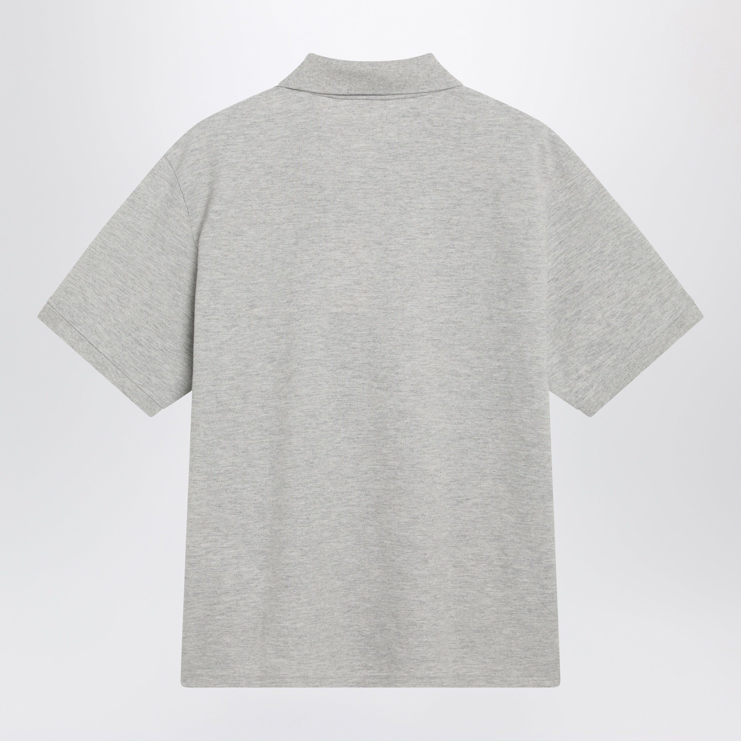 Saint Laurent Paris Saint Laurent Grey Cotton Pique Polo With Cassandre Logo Size US M / EU 48-50 / 2 - 2 Thumbnail