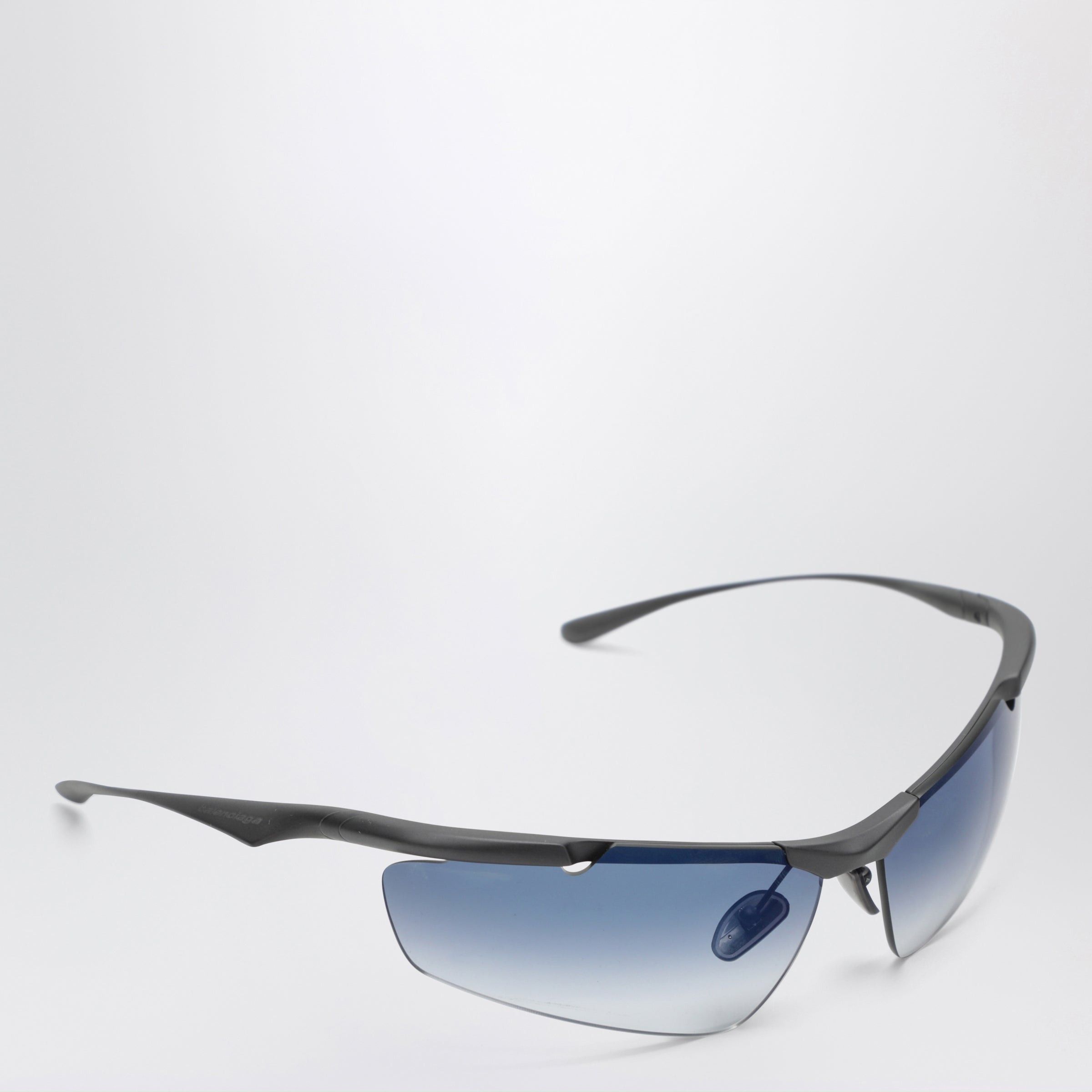 Balenciaga Balenciaga Cat-Eye Boomerang Mirror Blue Sunglasses Size ONE SIZE - 2 Thumbnail