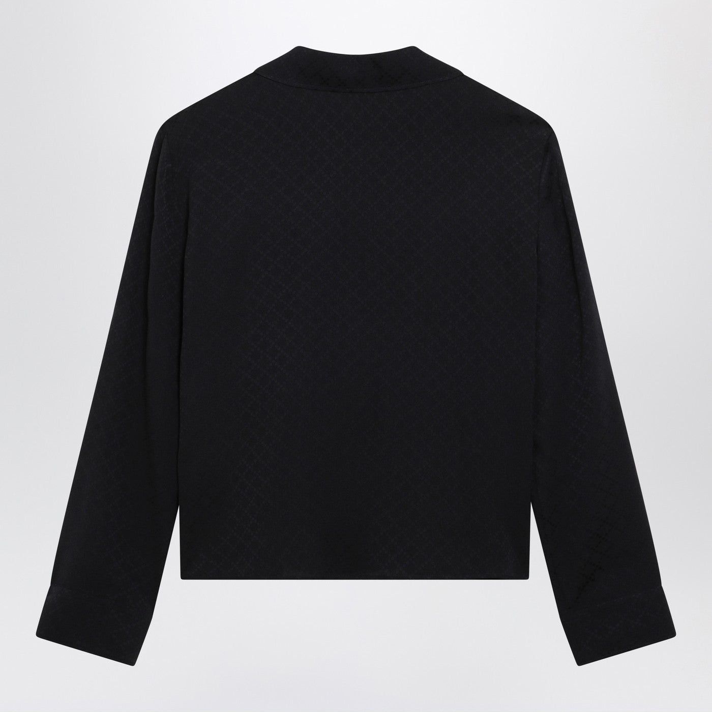 Gucci Gucci Blue Jacquard Silk-Blend Shirt Size M / US 6-8 / IT 42-44 - 2 Thumbnail