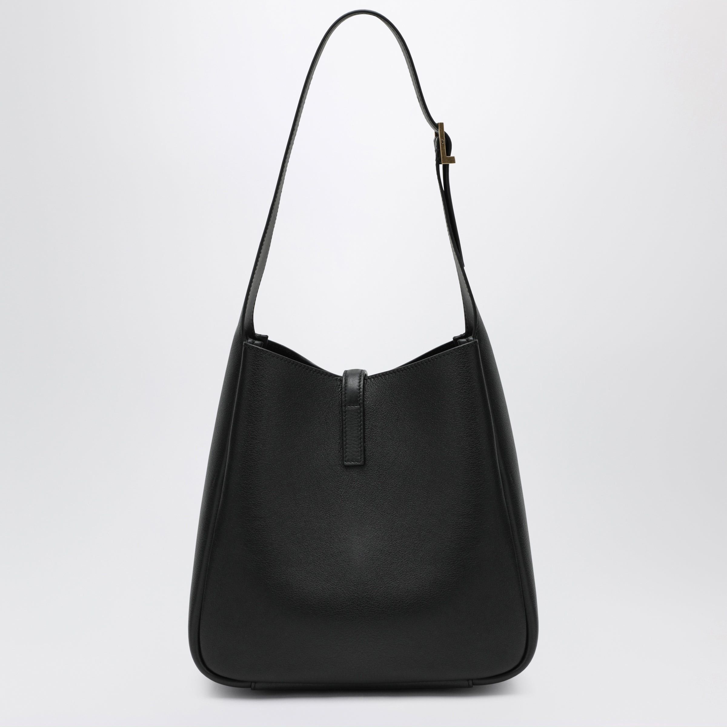 Saint Laurent Paris Saint Laurent Small Black Le 5 Ã€ 7 Bag In Textured Leather Size ONE SIZE - 2 Thumbnail