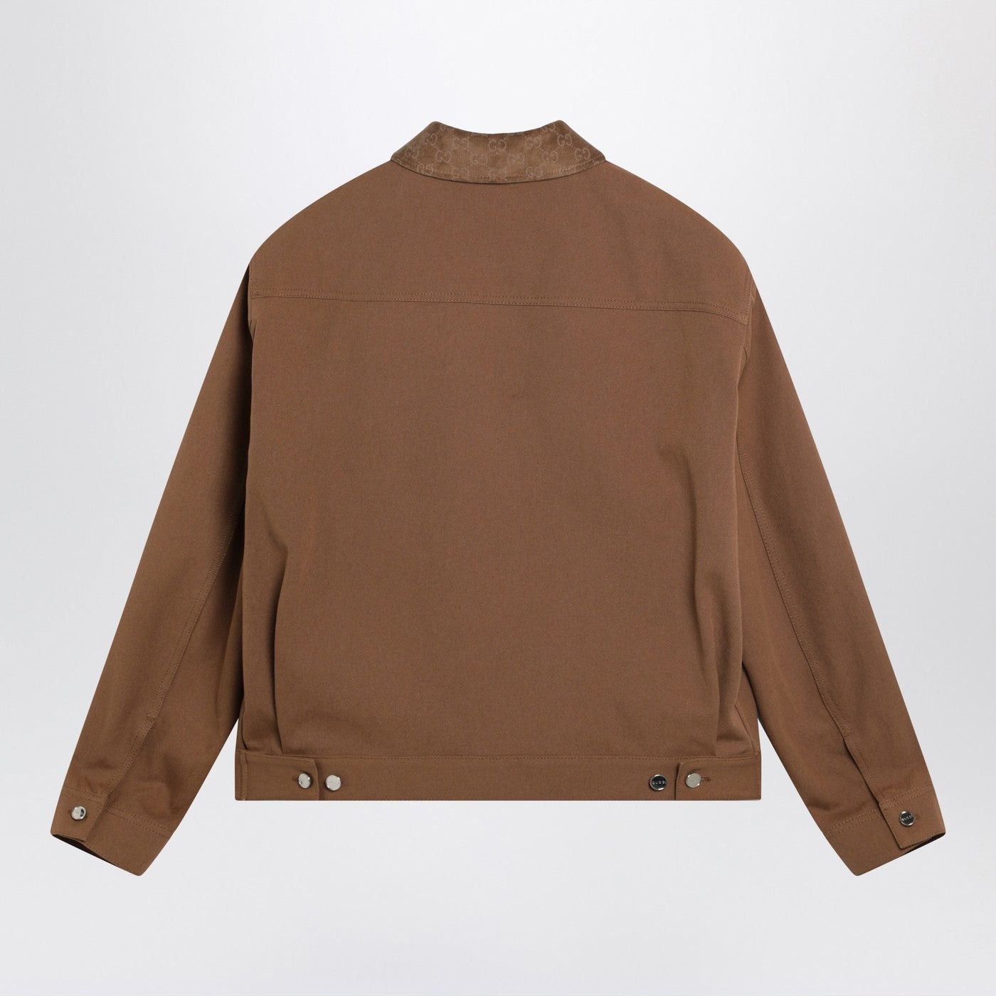 Gucci Gucci Camel Zip-Up Jacket With Gg Details Size US XL / EU 56 / 4 - 2 Thumbnail
