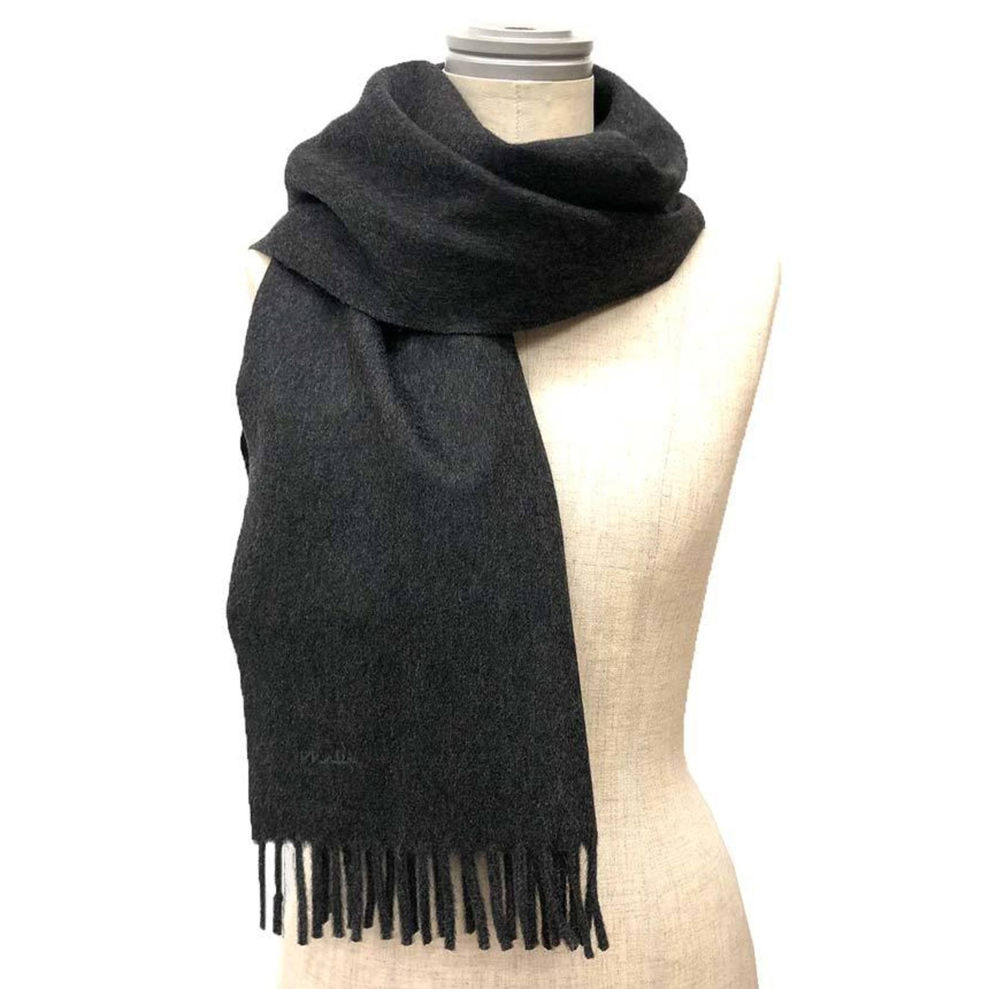 Prada Prada cashmere stole/shawl/scarf in charcoal gray. Size ONE SIZE - 2 Thumbnail