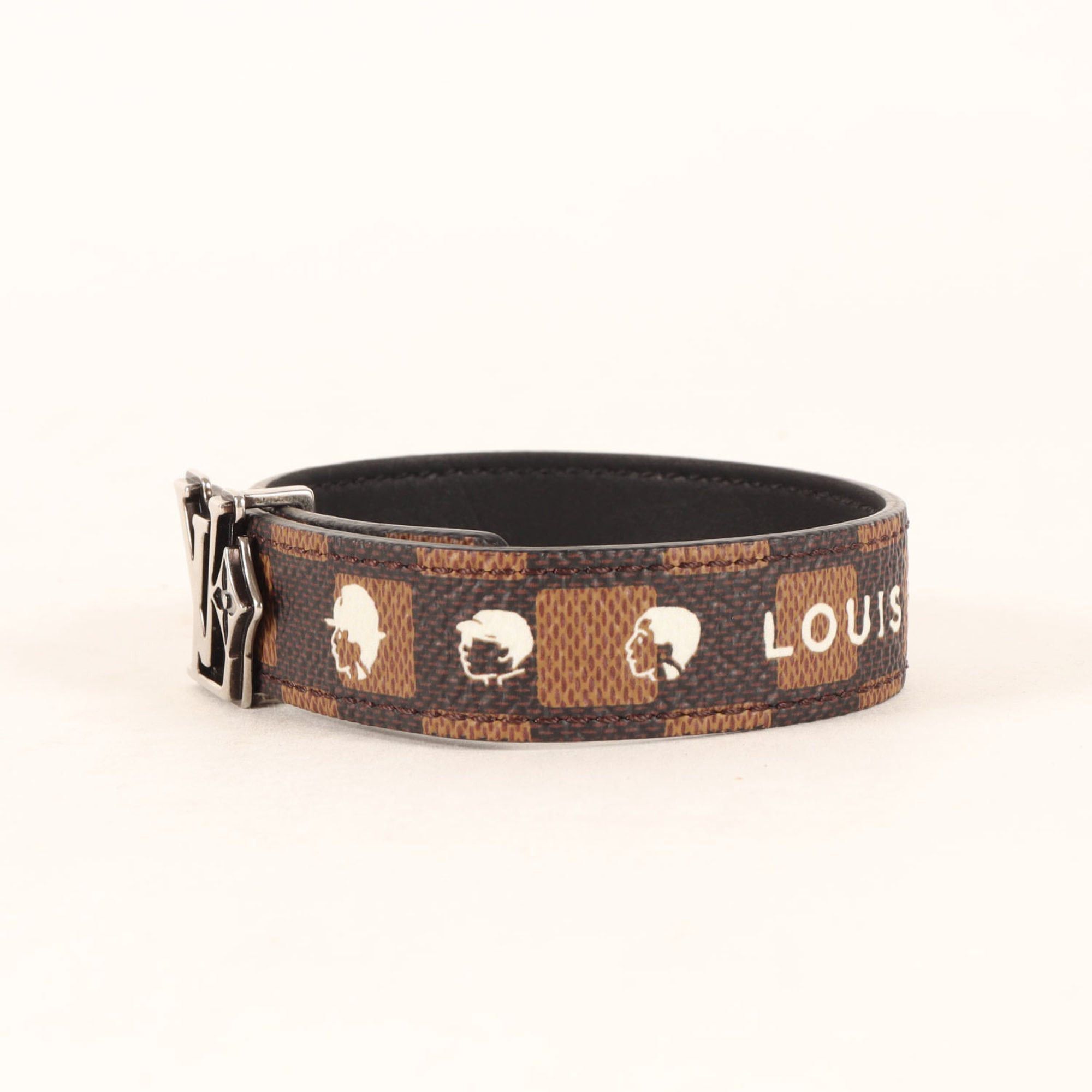 Louis Vuitton Louis Vuitton Bracelet Size: 21 25AW NIGO LV Flower Damier Friendship Reversible (LV Bracelet) Brown Men's K4754 Size ONE SIZE - 2 Thumbnail