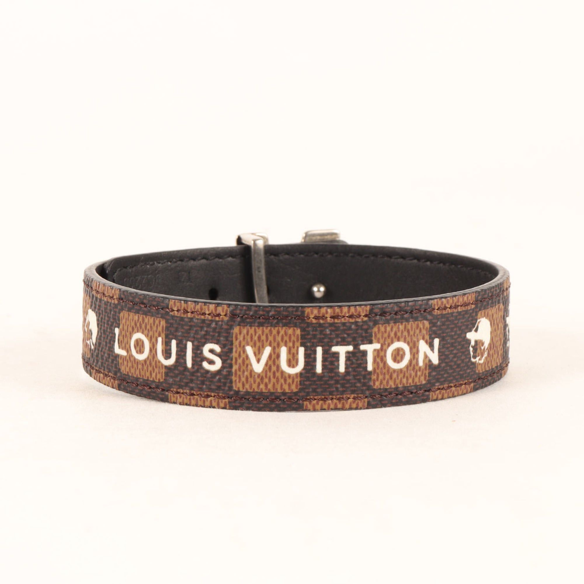 Louis Vuitton Louis Vuitton Bracelet Size: 21 25AW NIGO LV Flower Damier Friendship Reversible (LV Bracelet) Brown Men's K4754 Size ONE SIZE - 3 Thumbnail