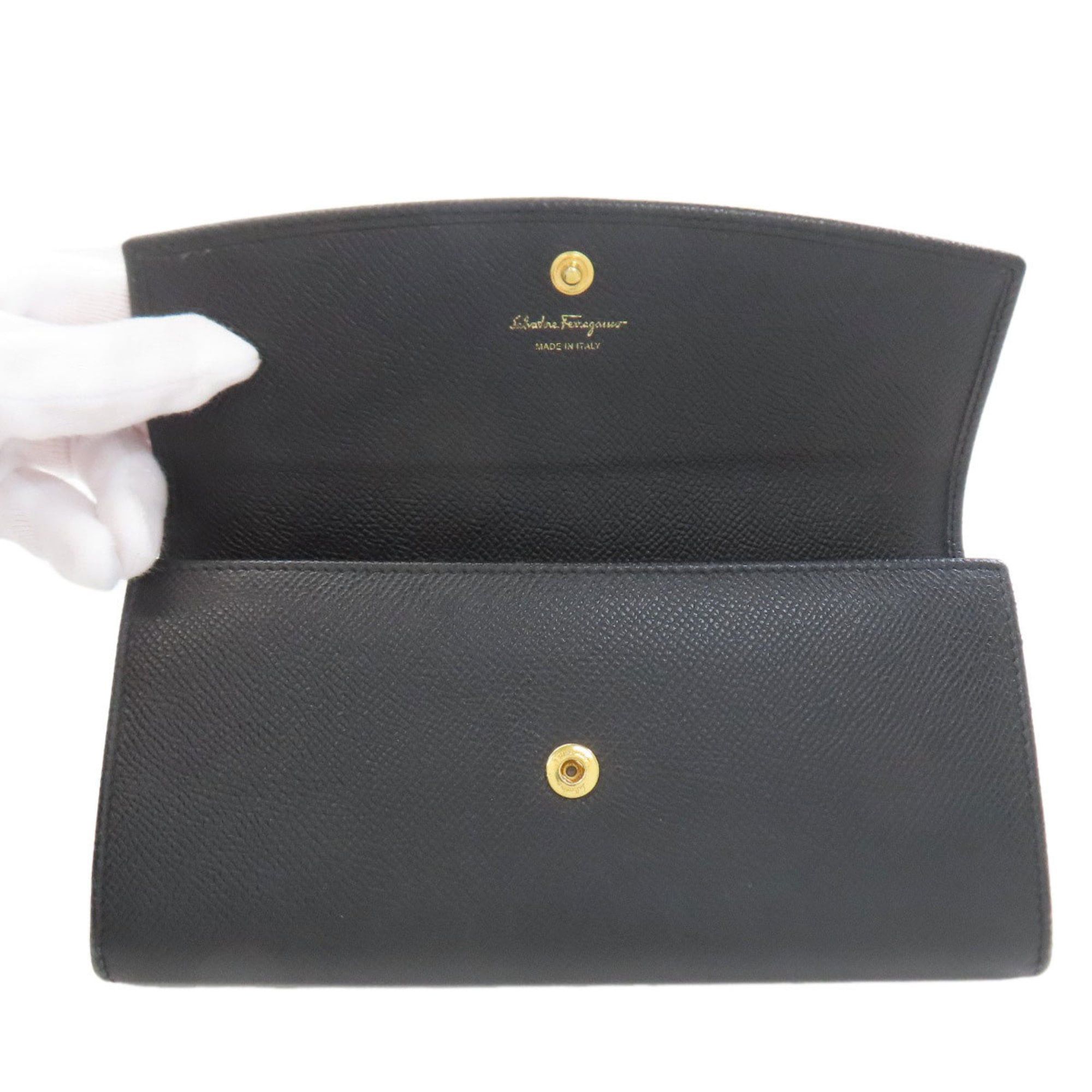 Salvatore Ferragamo Salvatore Ferragamo Logo Long Wallet Leather Women's Size ONE SIZE - 4 Thumbnail