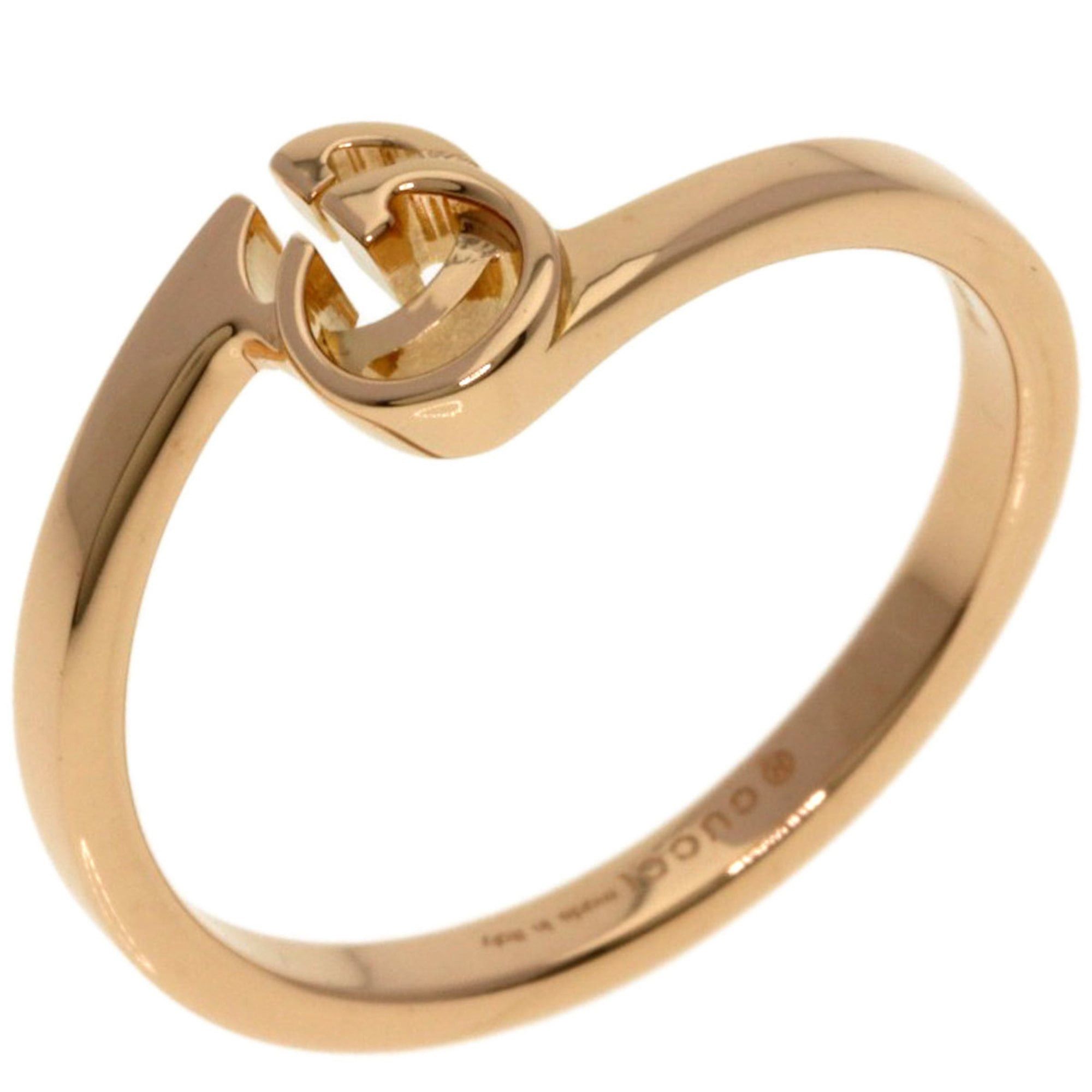 Gucci Gucci GG Running #10 Ring, 18K Pink Gold, Women's. Size ONE SIZE - 2 Thumbnail