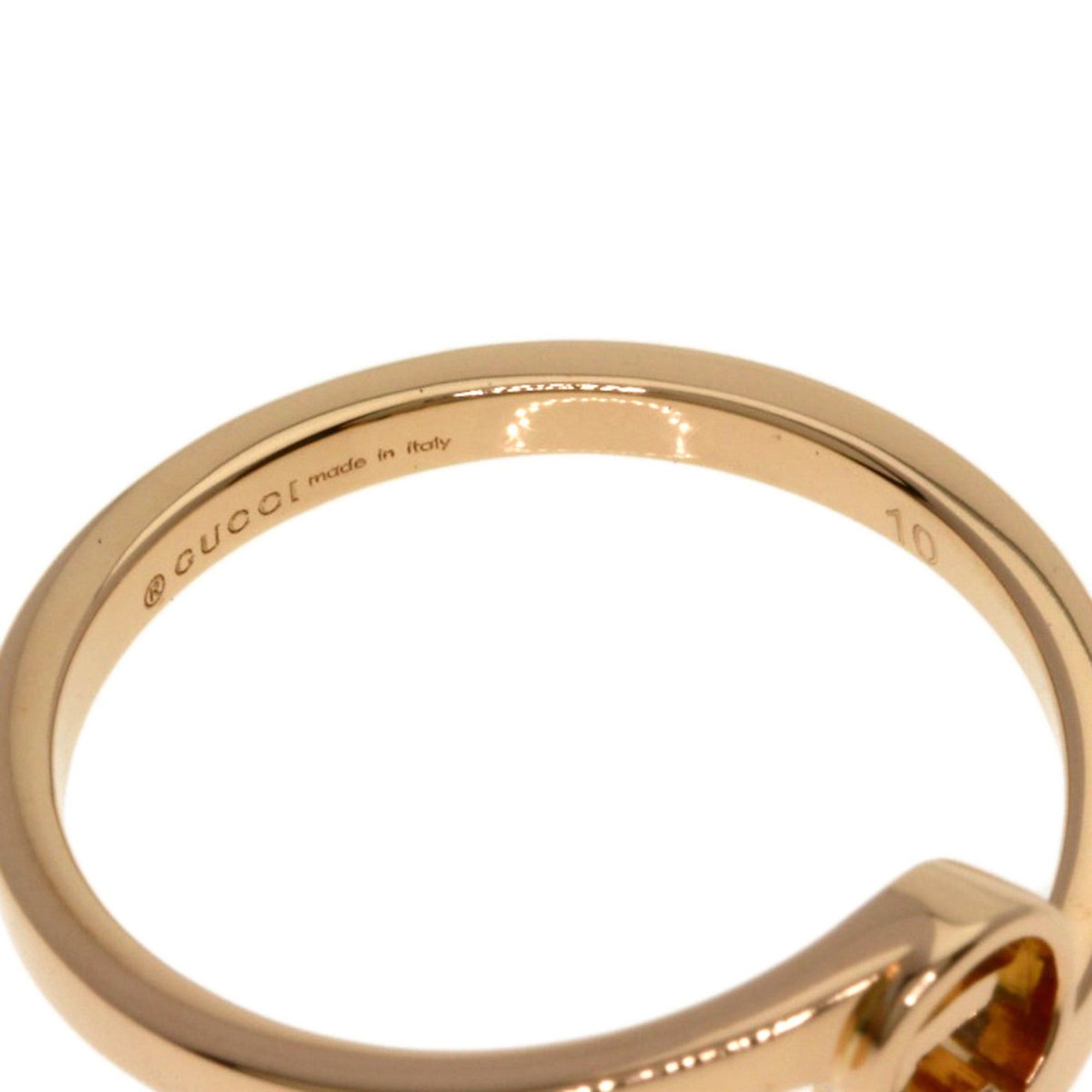Gucci Gucci GG Running #10 Ring, 18K Pink Gold, Women's. Size ONE SIZE - 6 Thumbnail